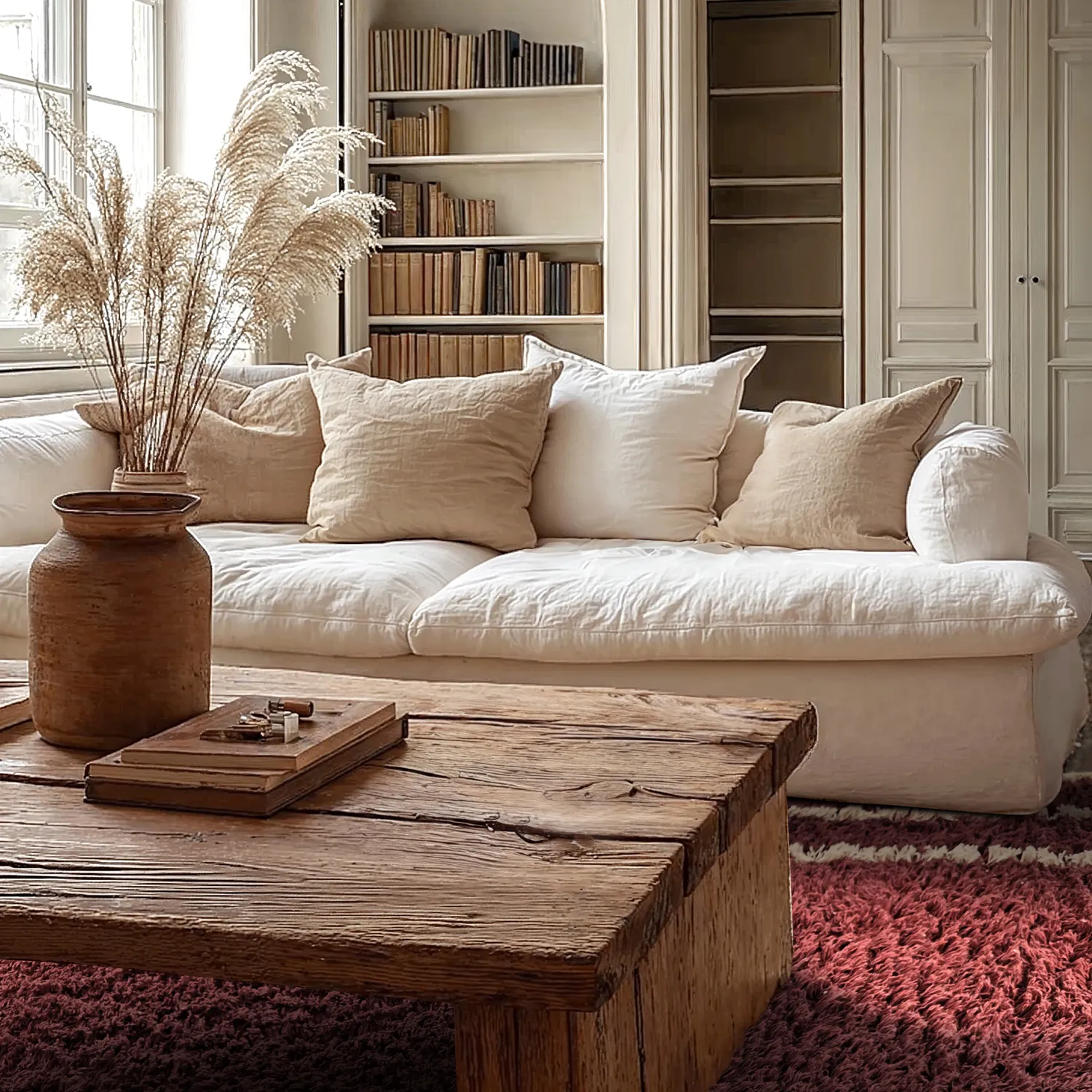 Ryatæpper - Cataya Natural Cotton Shaggy (brun/beige)