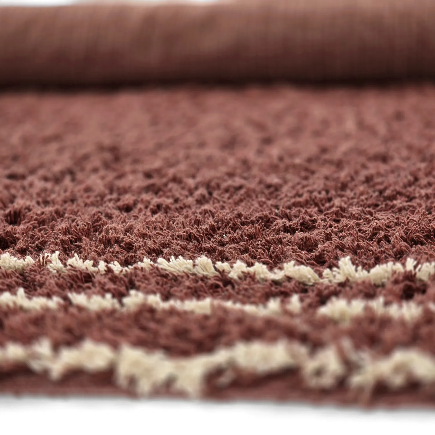 Ryatæpper - Cataya Natural Cotton Shaggy (brun/beige)