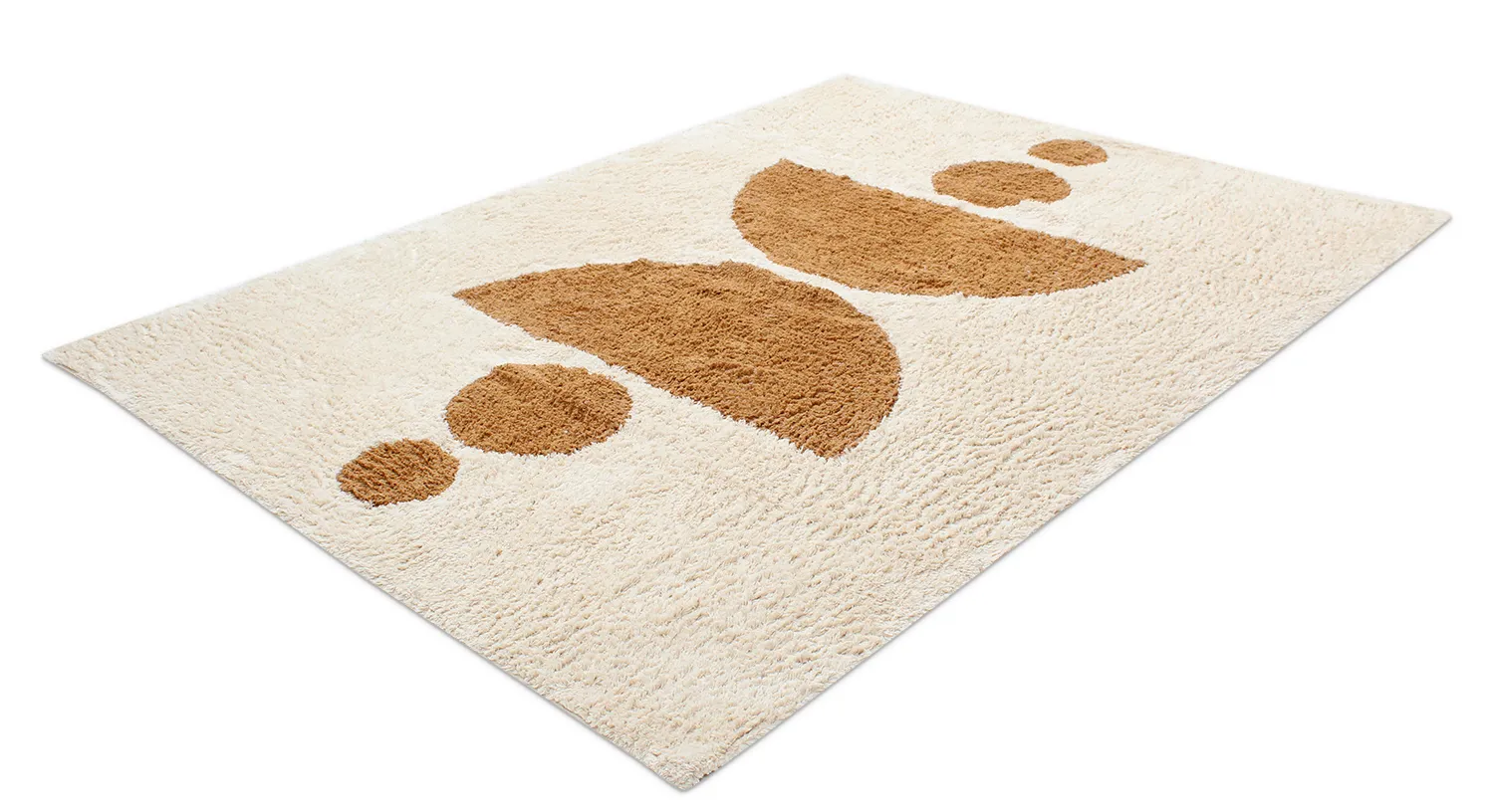 Ryatæpper - Cervia Natural Cotton Shaggy (beige)