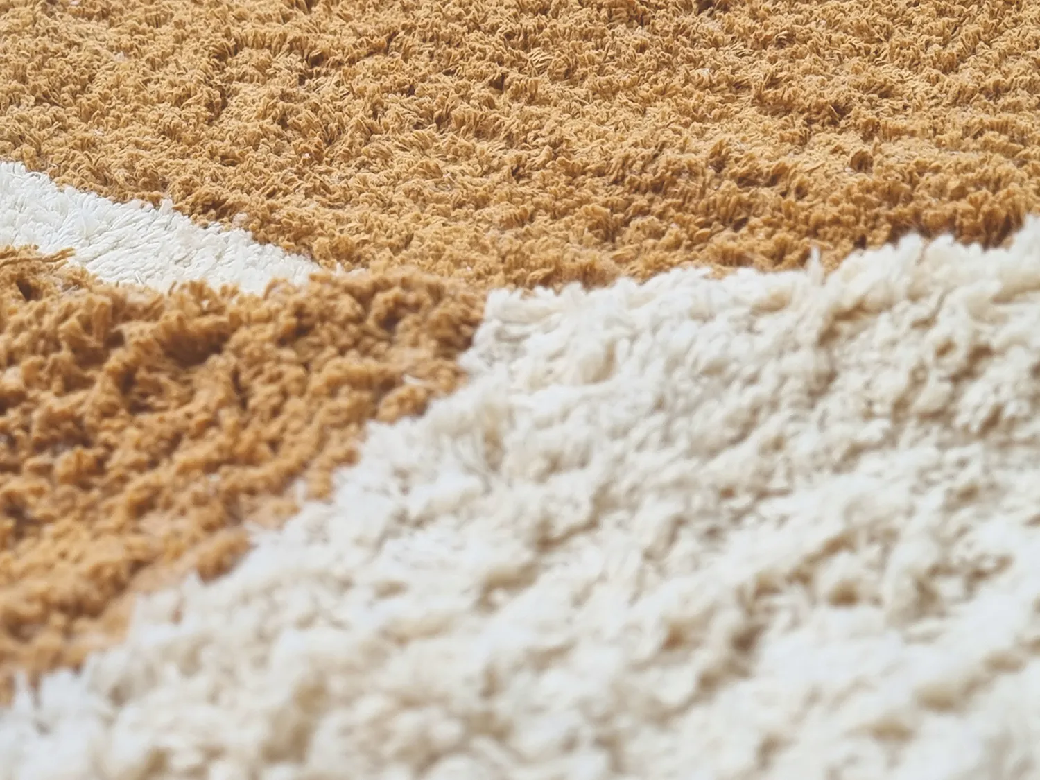 Ryatæpper - Cervia Natural Cotton Shaggy (beige)