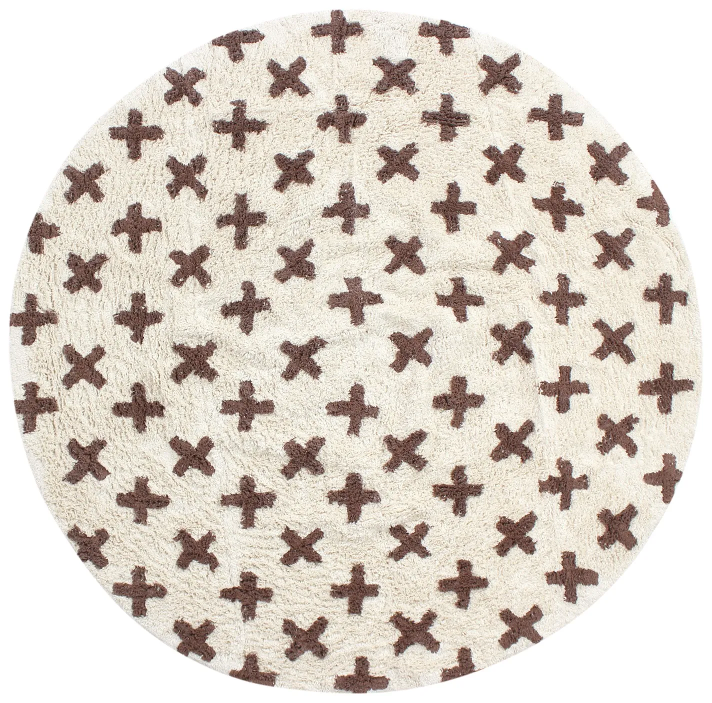 Runde tæpper - Chesley Natural Cotton Shaggy (beige)