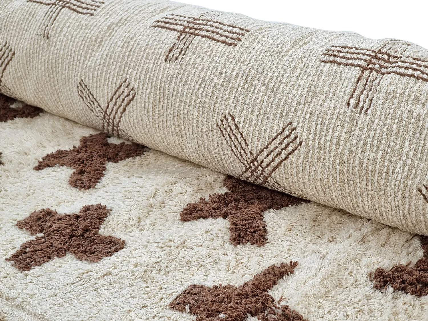 Runde tæpper - Chesley Natural Cotton Shaggy (beige)