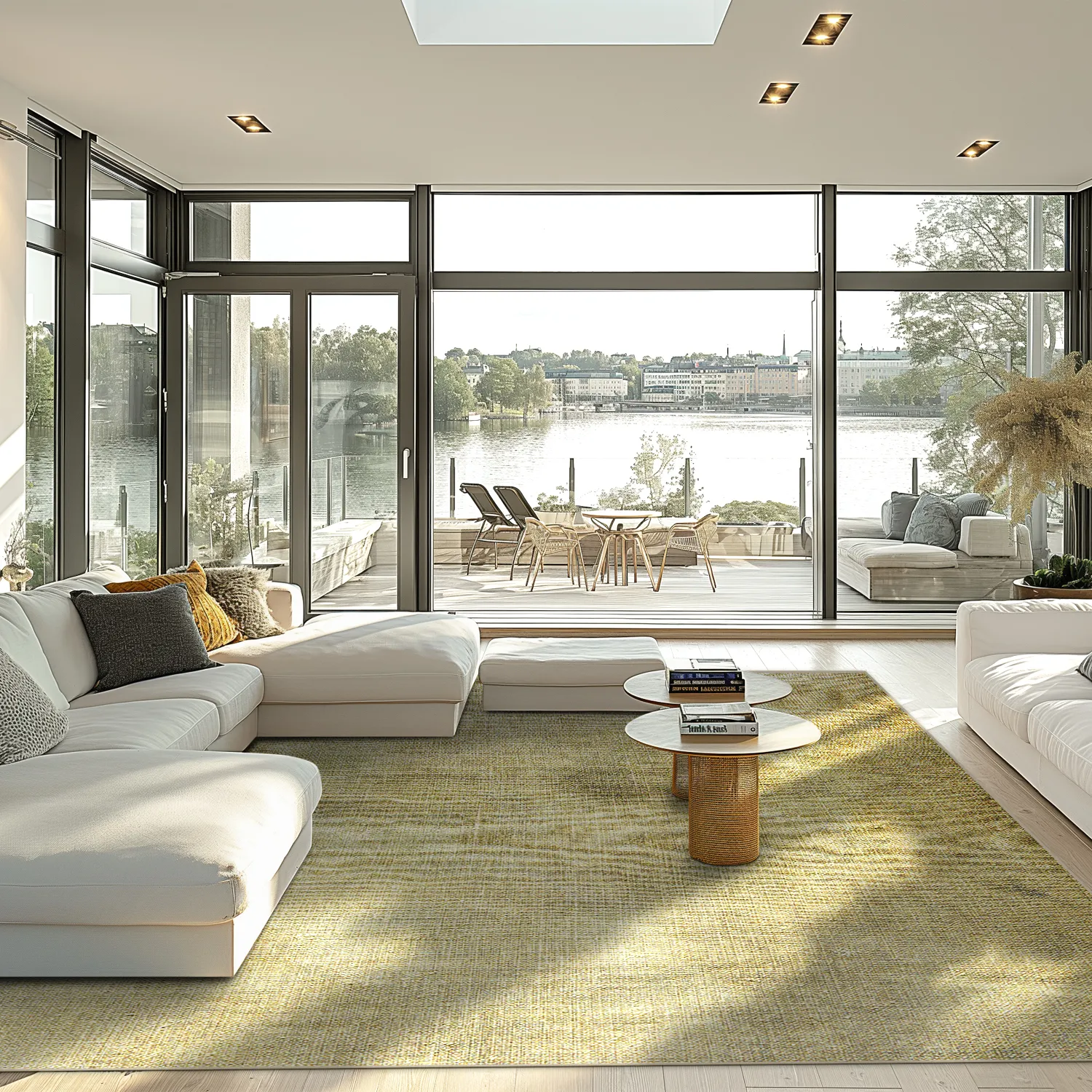 Wilton-tæppe - Chodos (guld)