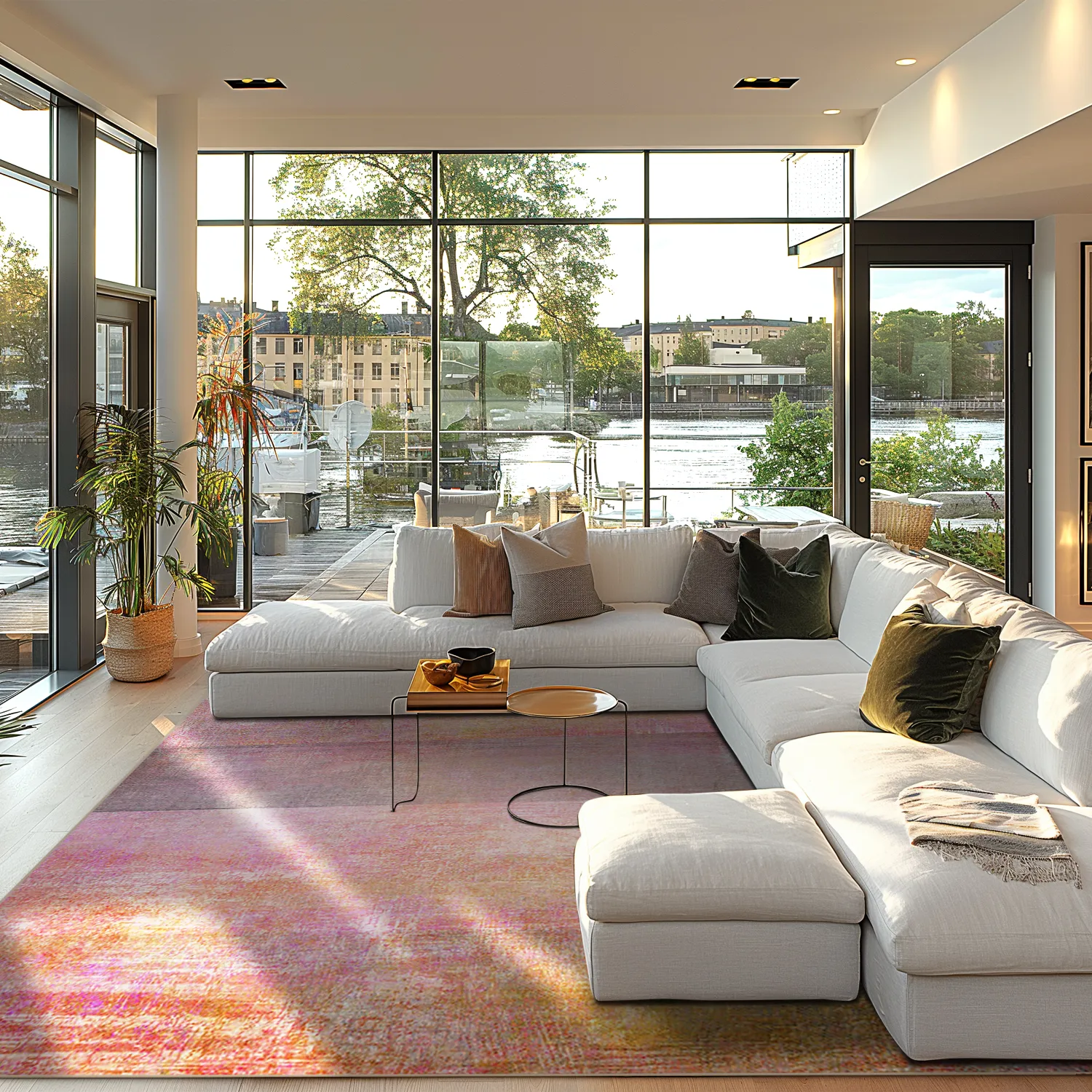 Wilton-tæppe - Cicoria (lyserød/lilla)