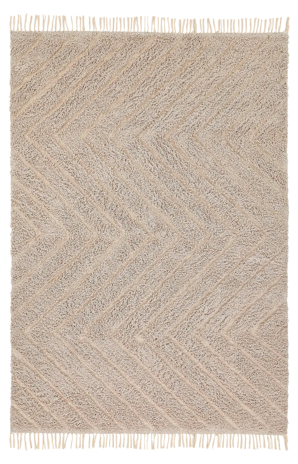 Ryatæpper - Conara Natural Cotton Shaggy (beige)