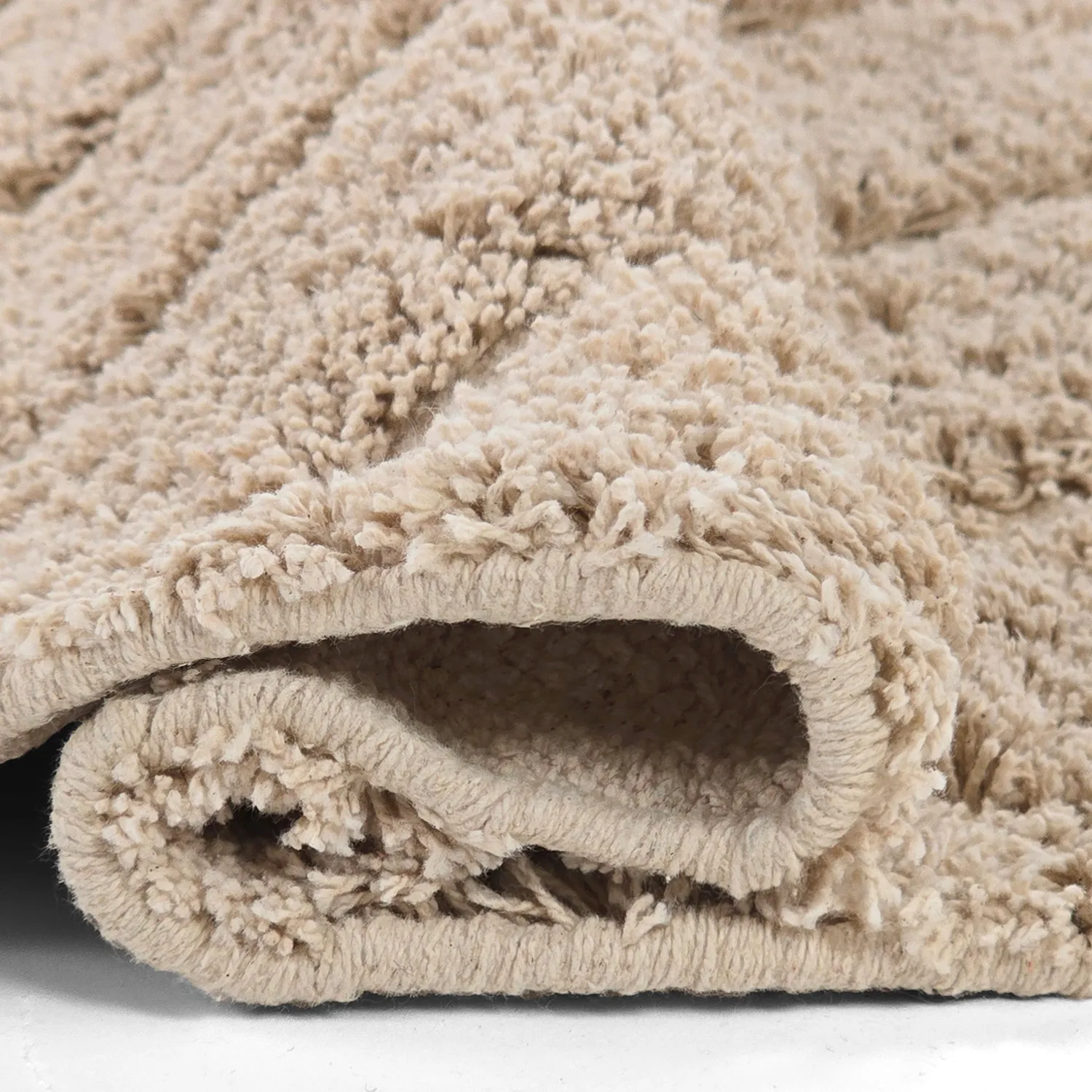 Ryatæpper - Conara Natural Cotton Shaggy (beige)