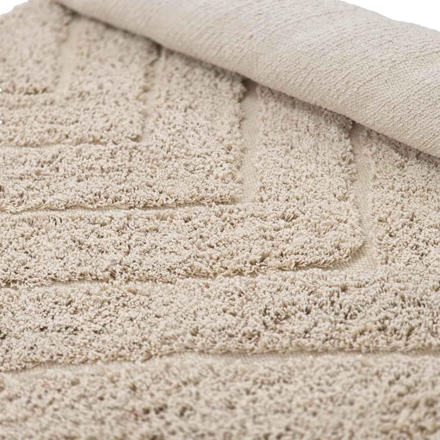 Runde tæpper - Conara Natural Cotton Shaggy (beige)