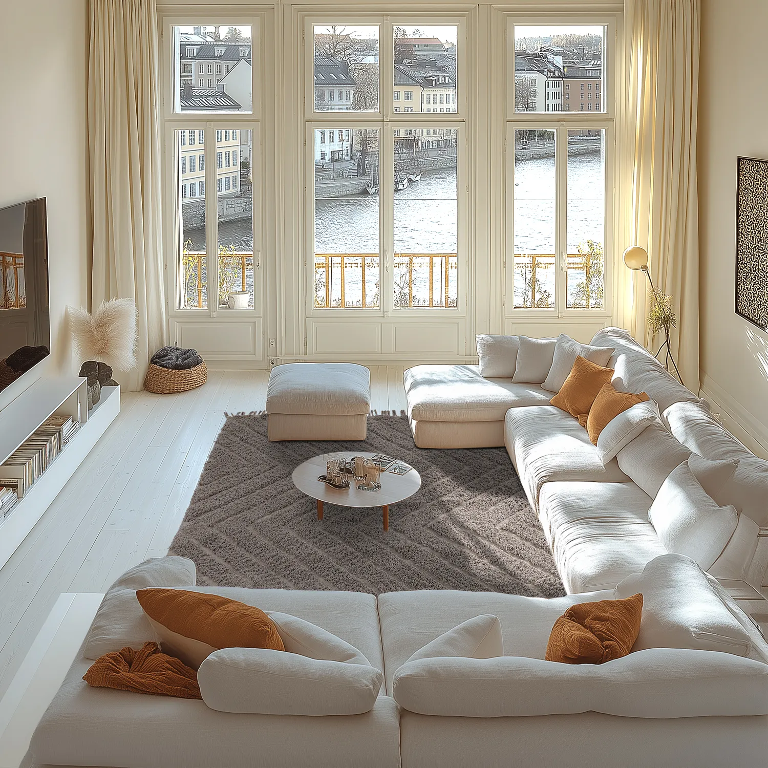 Ryatæpper - Conara Natural Cotton Shaggy (taupe)