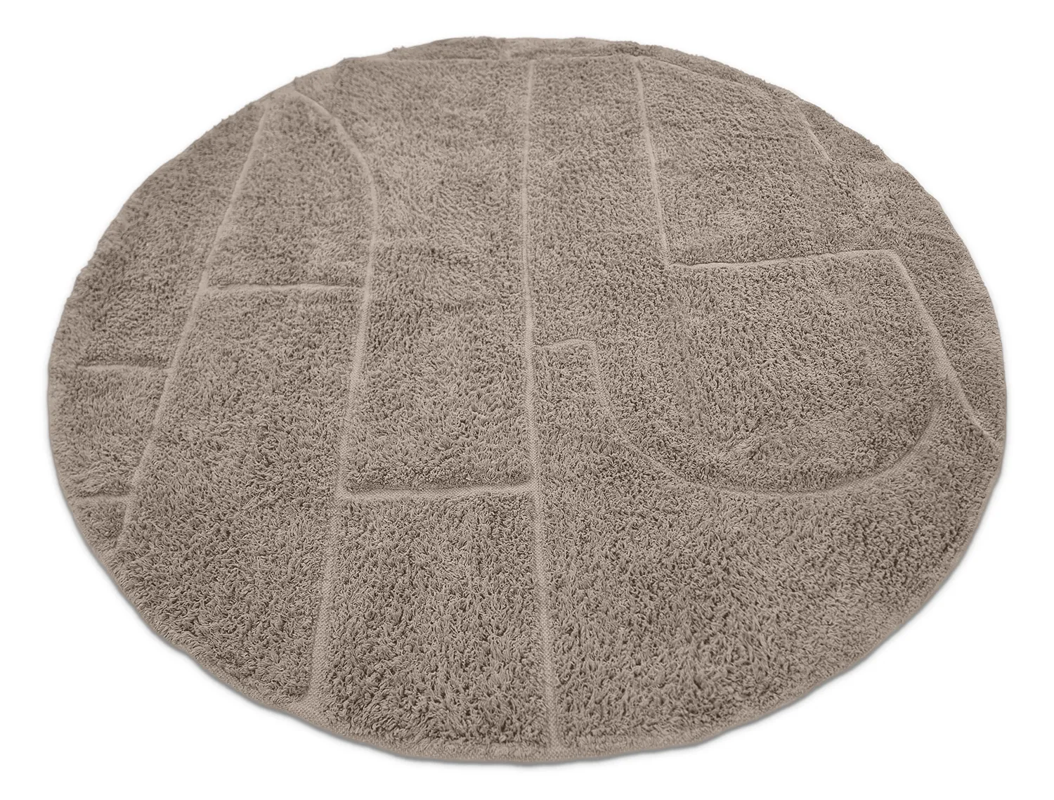 Runde tæpper - Cremona Natural Cotton Shaggy (taupe)