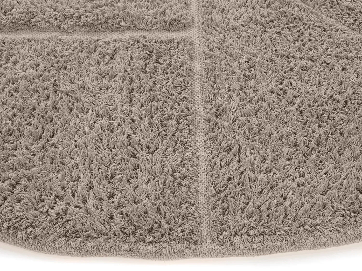 Runde tæpper - Cremona Natural Cotton Shaggy (taupe)