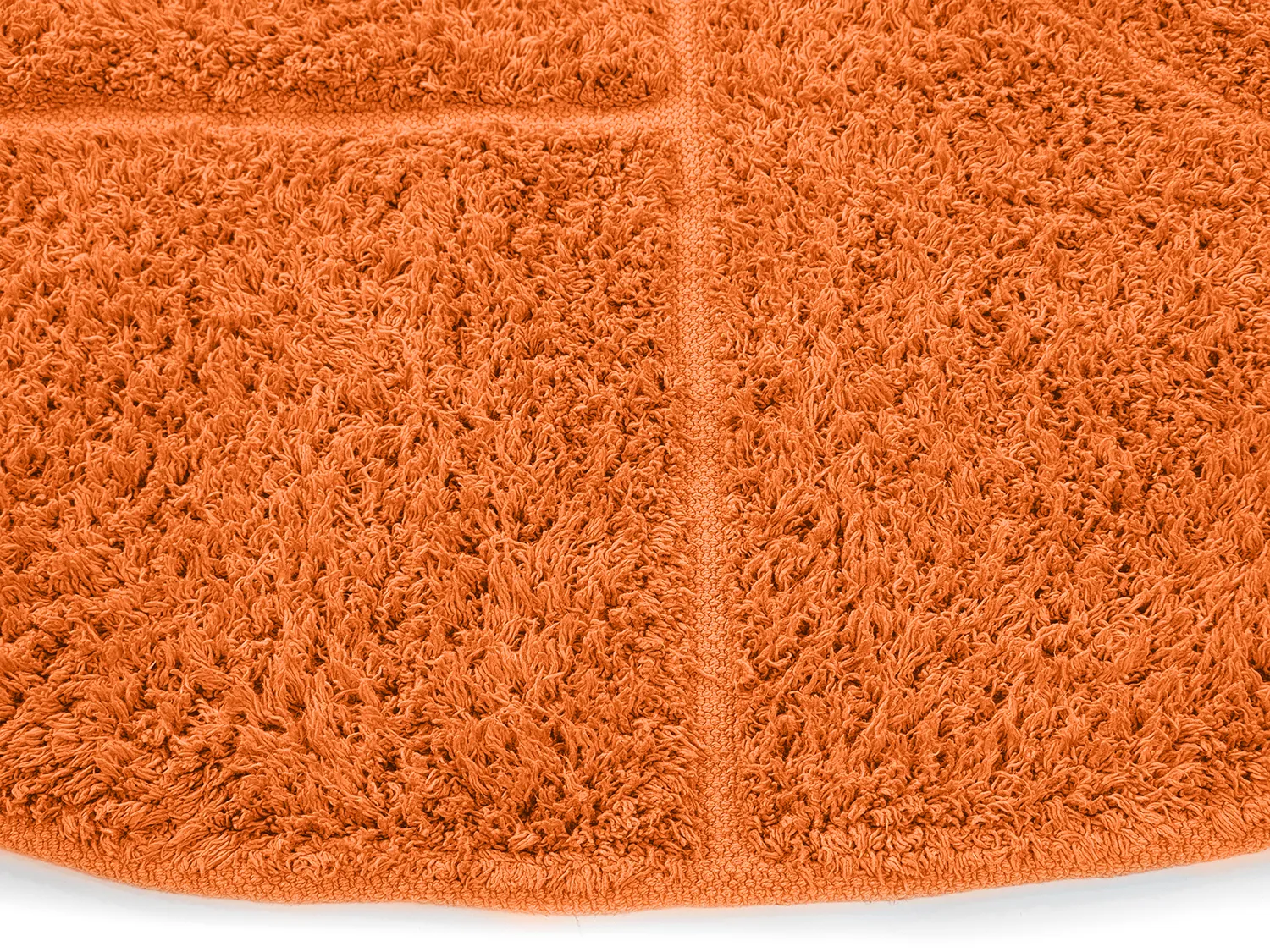 Runde tæpper - Cremona Natural Cotton Shaggy (orange)