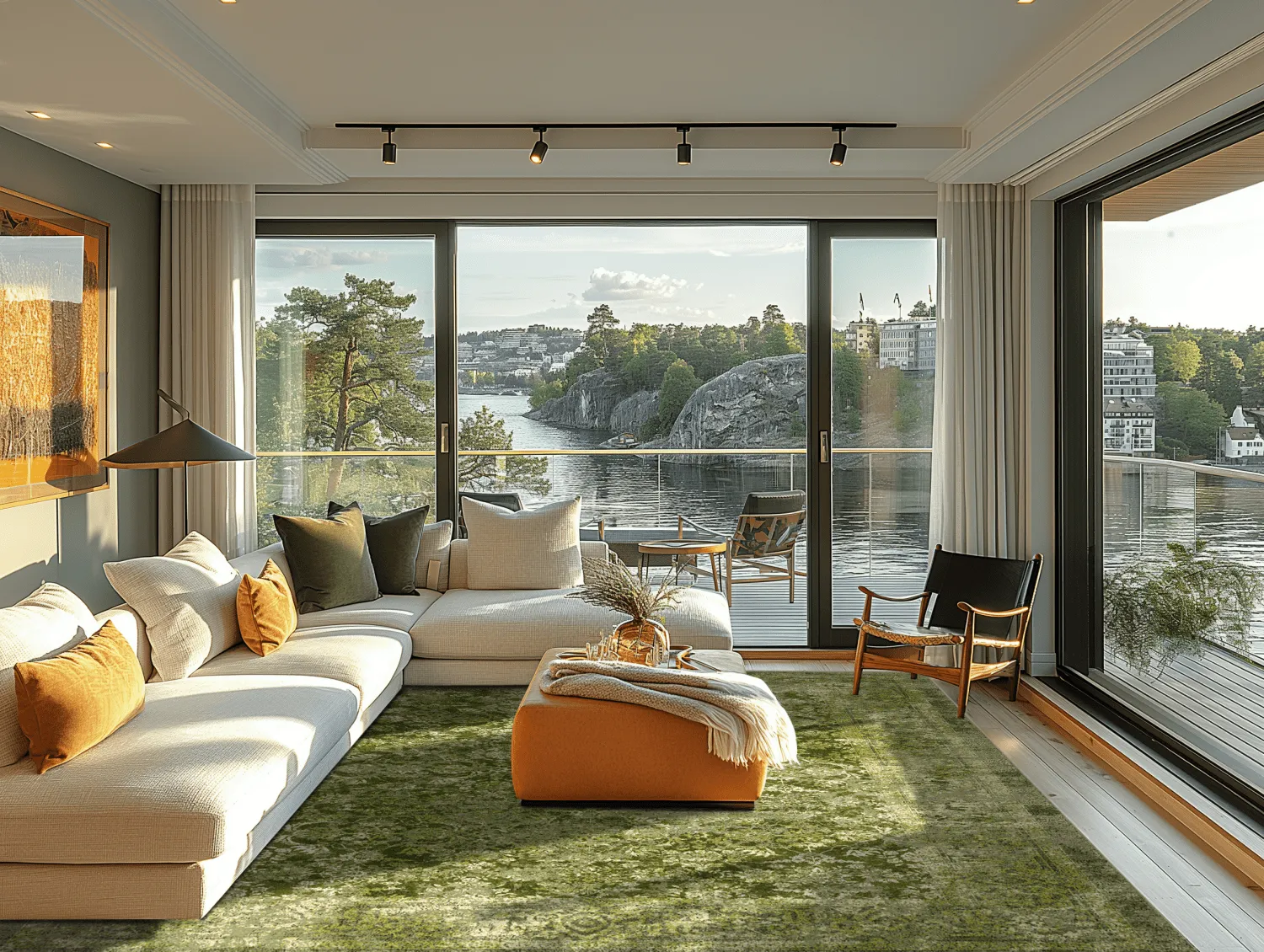 Wilton-tæppe - Denizli (grøn)