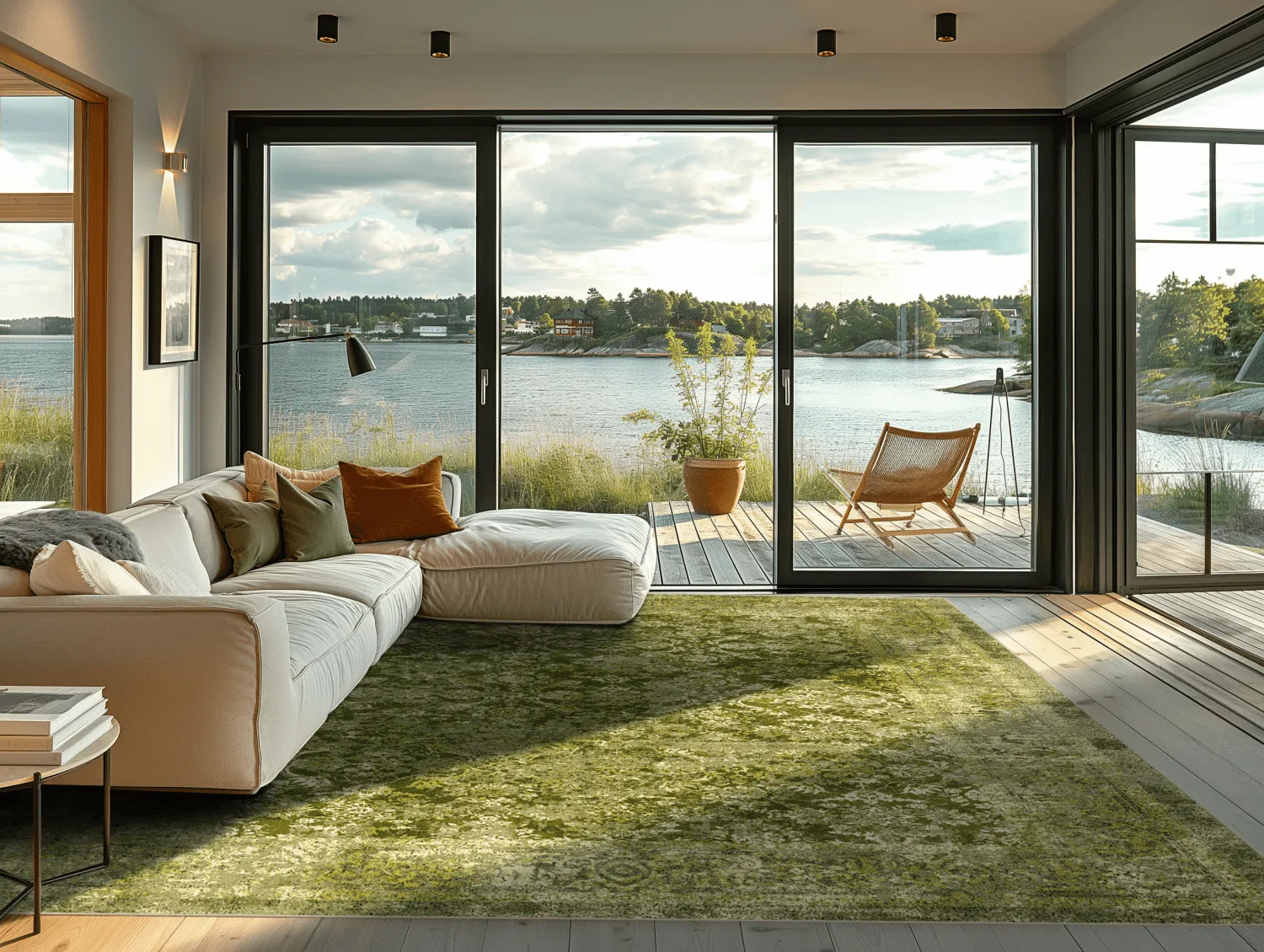 Wilton-tæppe - Denizli (grøn)