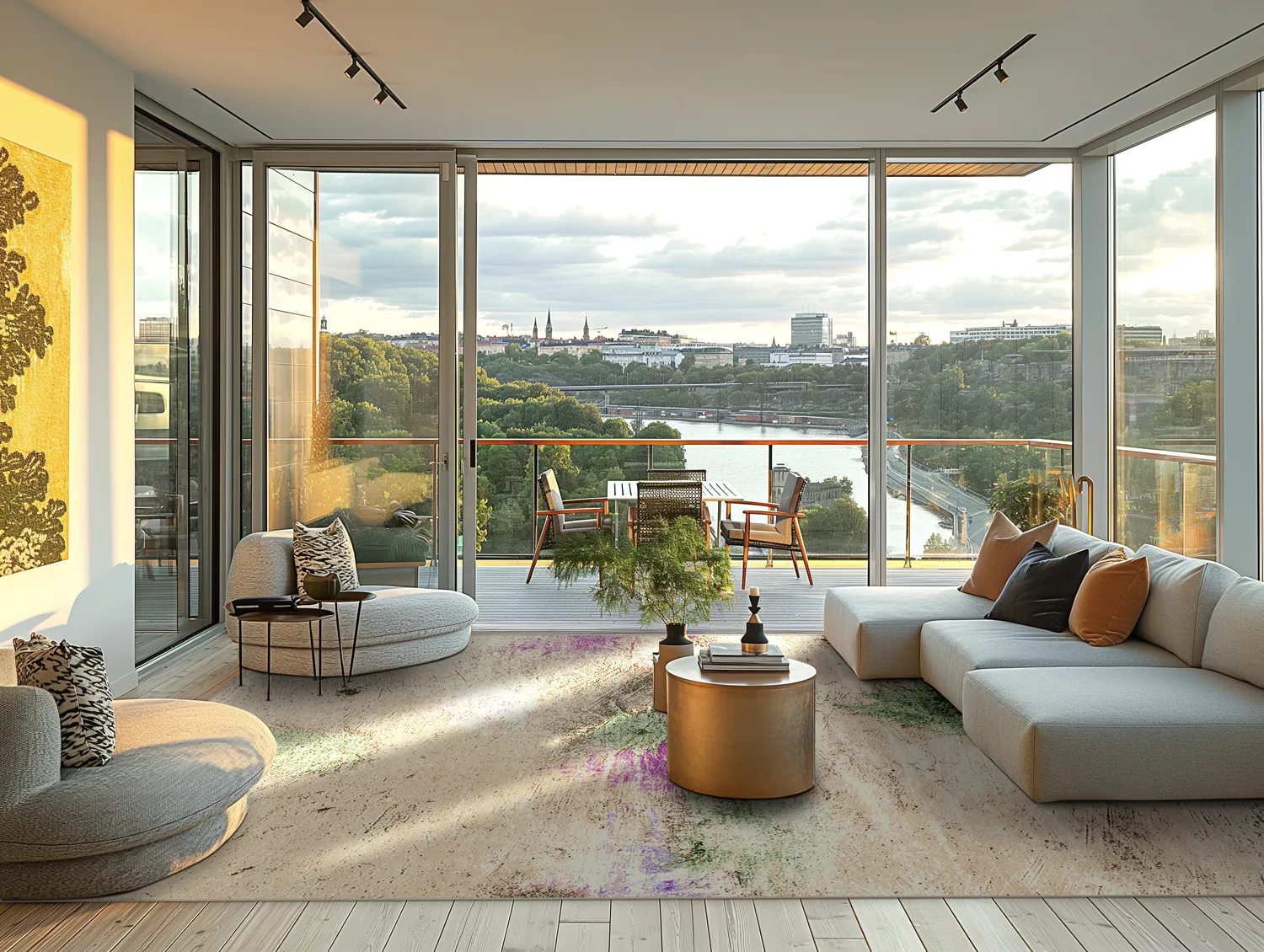 Wilton-tæppe - Dimos (beige/multi)