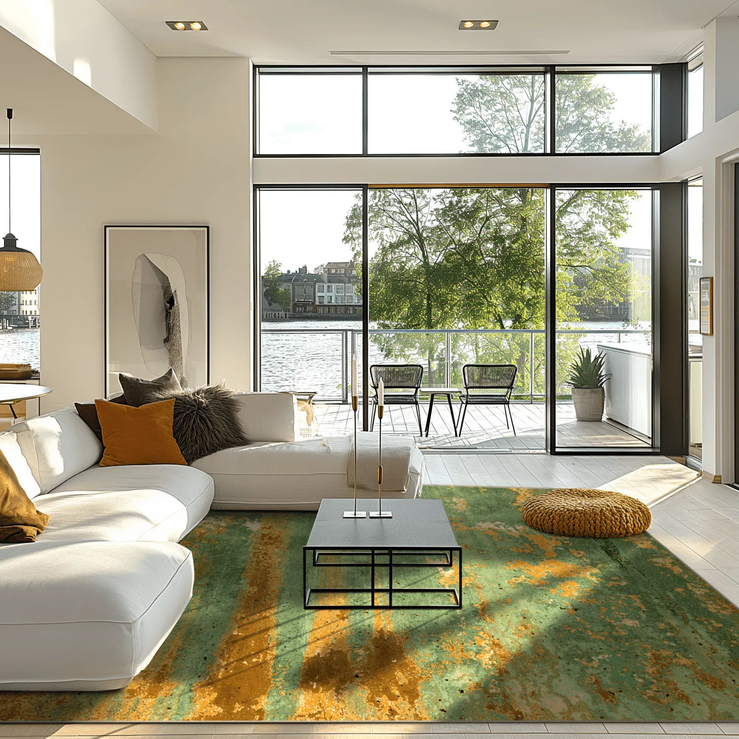 Wilton-tæppe - Domont (grøn)