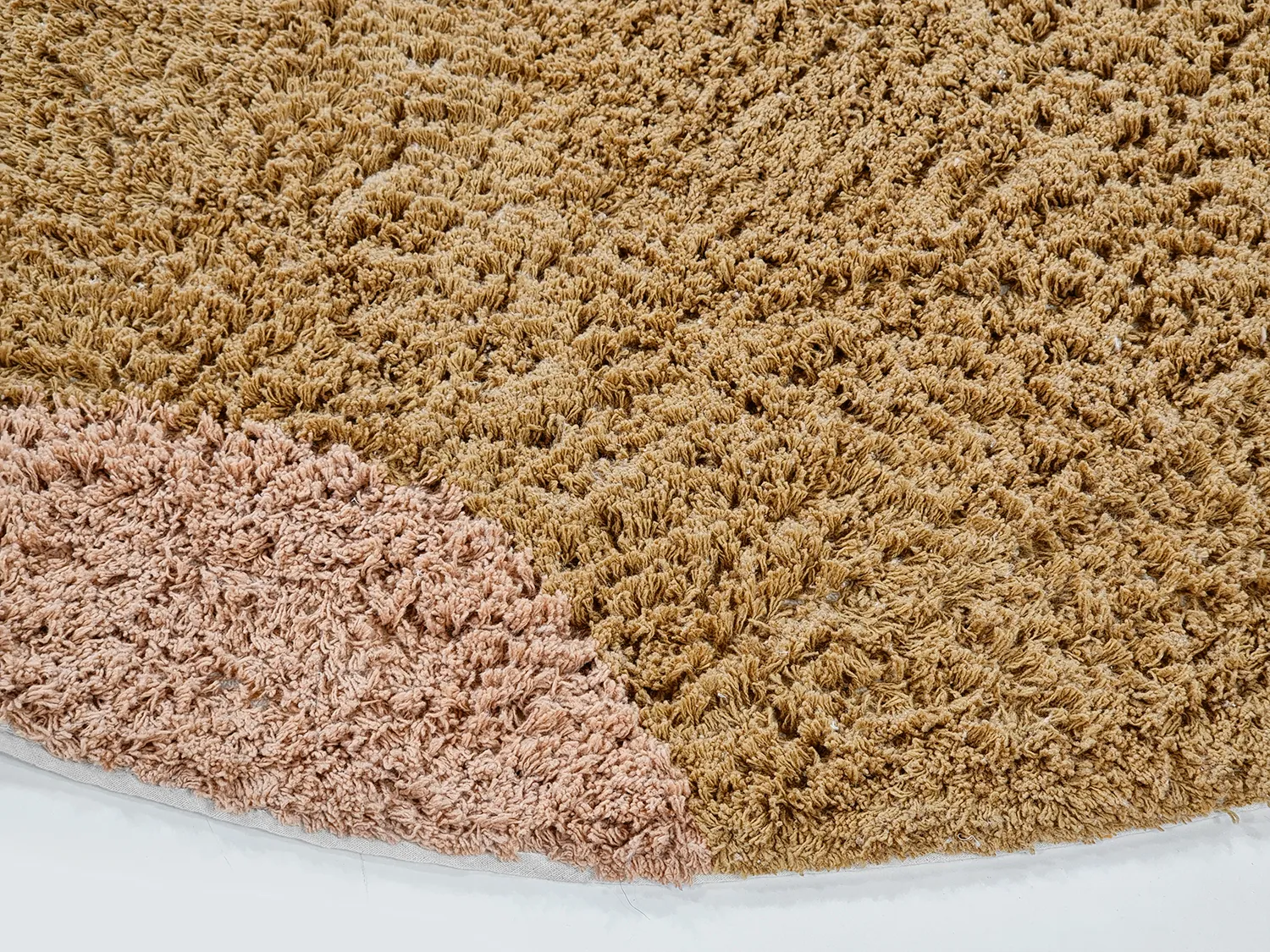 Runde tæpper - Donostia Natural Cotton Shaggy (multi)