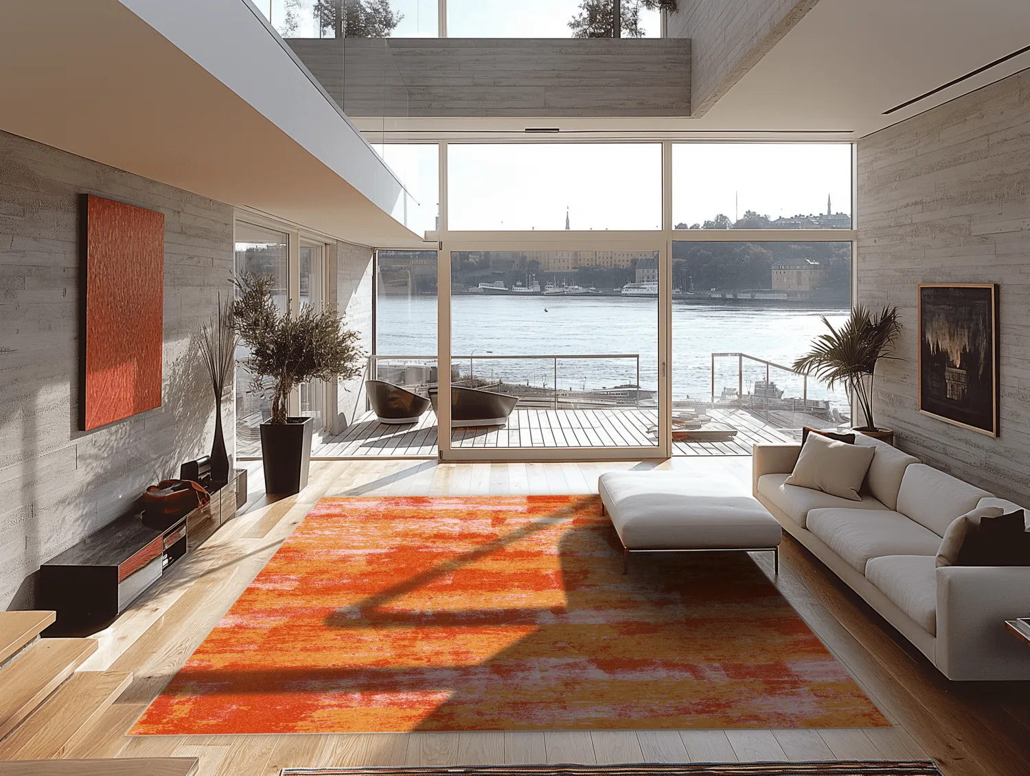 Wilton-tæppe - Drew (orange)