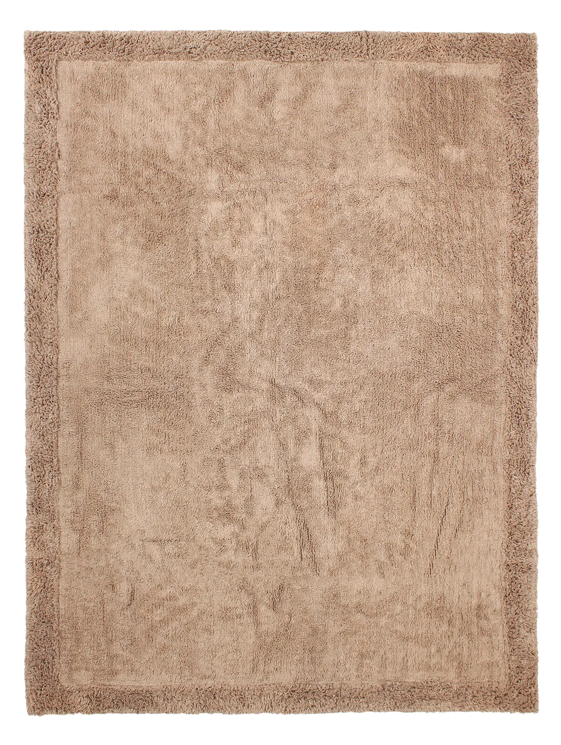 Ryatæpper - Ebba Natural Cotton Shaggy (brun)