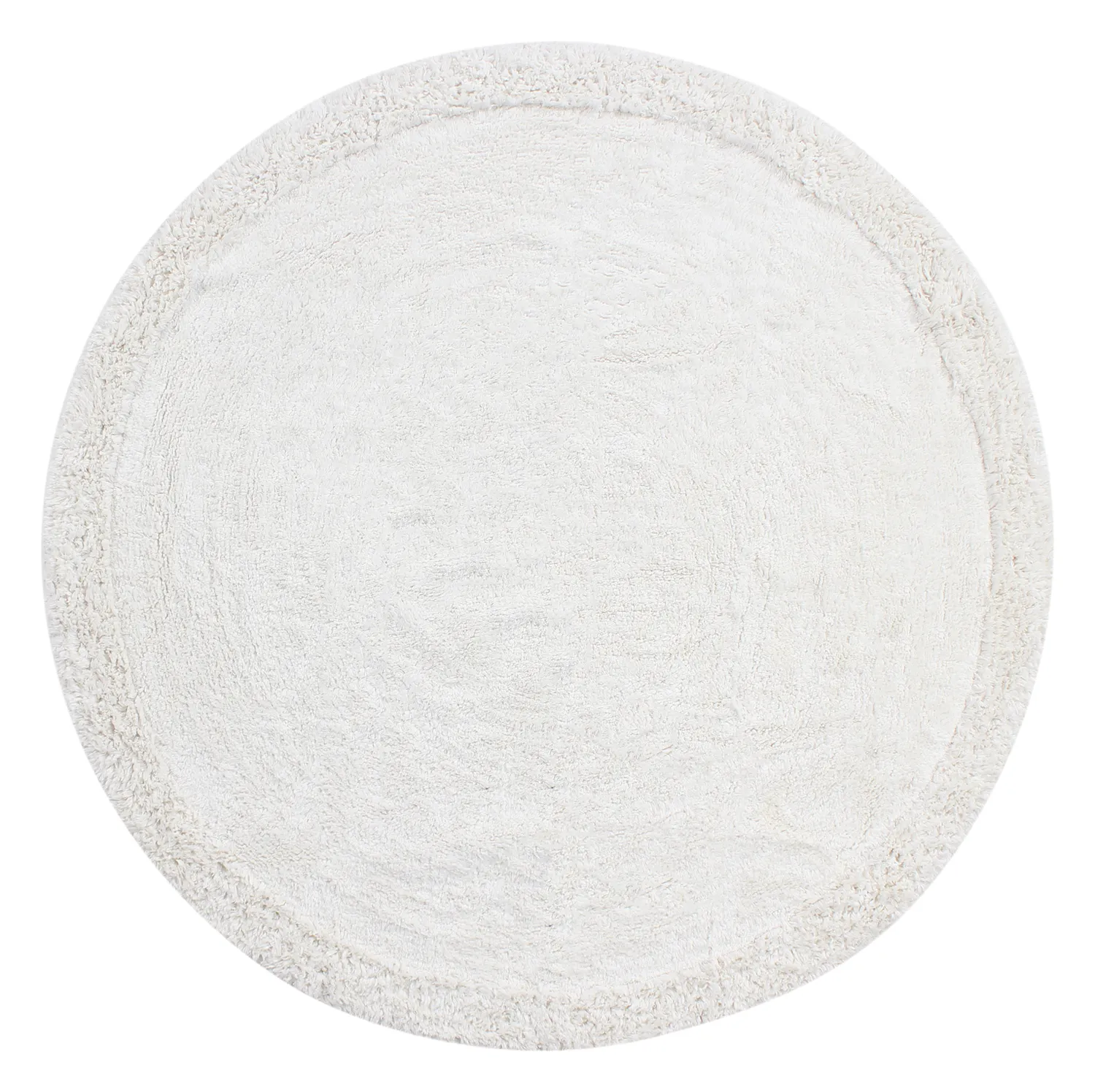 Runde tæpper - Ebba Natural Cotton Shaggy (offwhite)