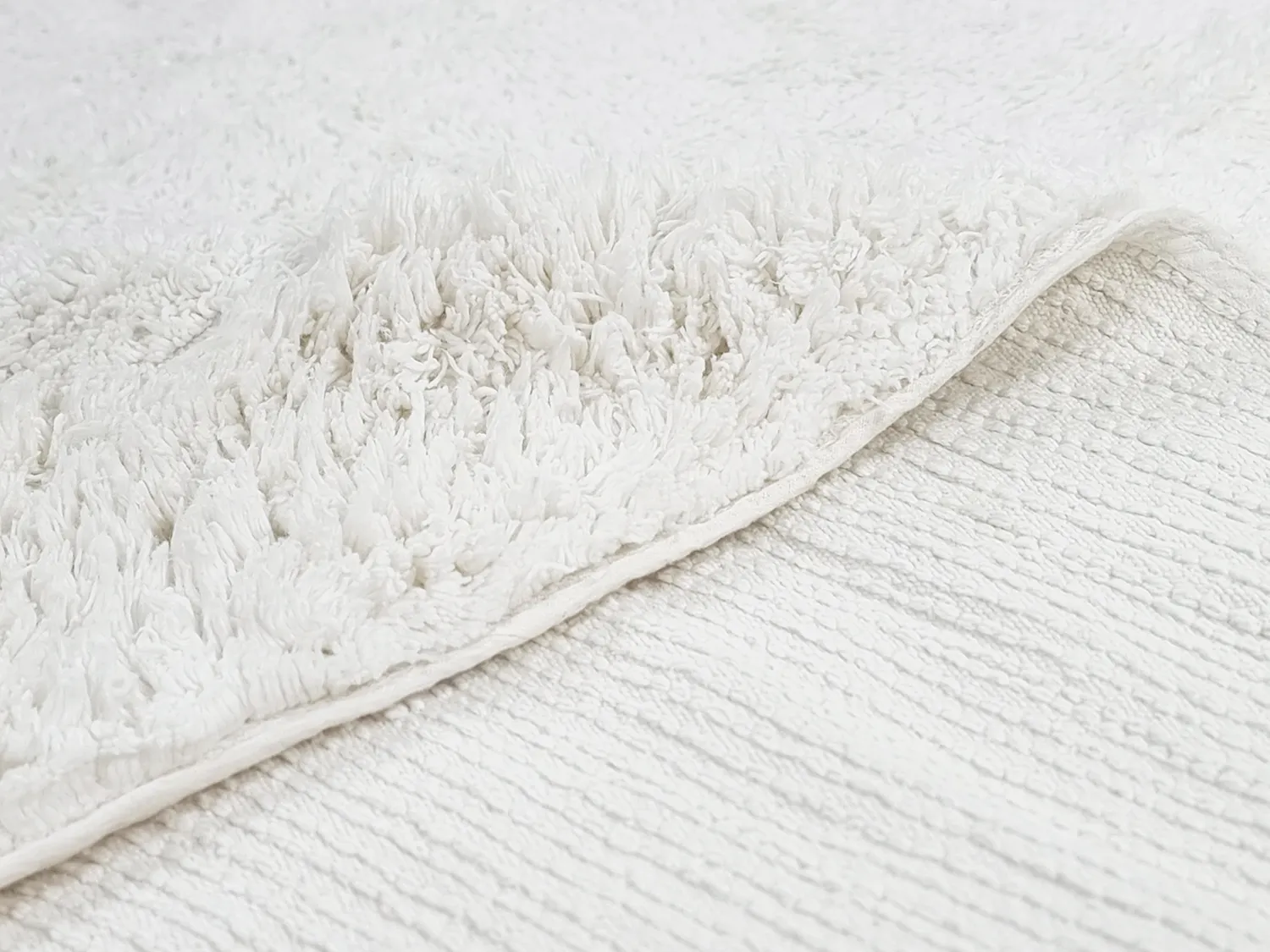 Runde tæpper - Ebba Natural Cotton Shaggy (offwhite)