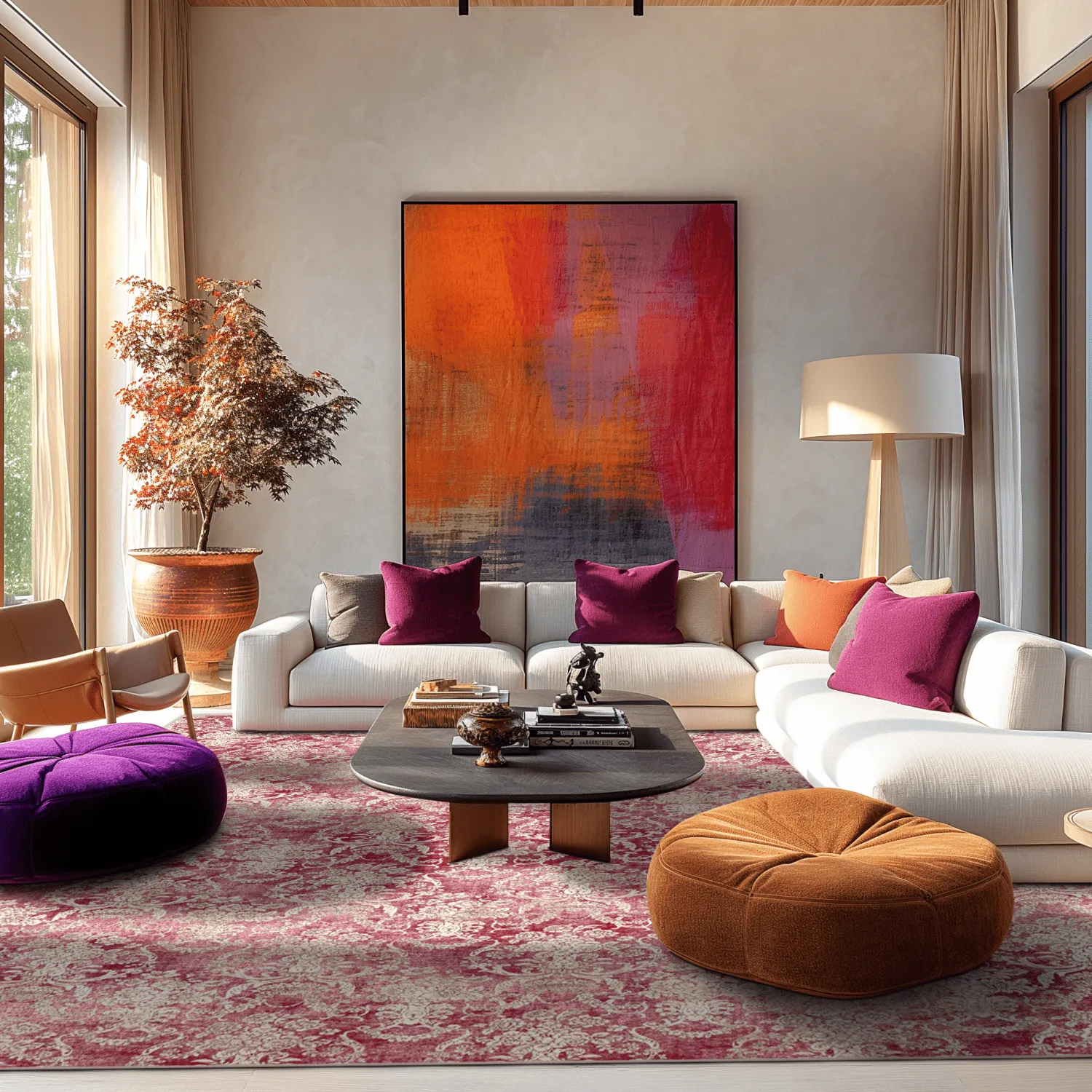 Wilton-tæppe - Edirne (lyserød)