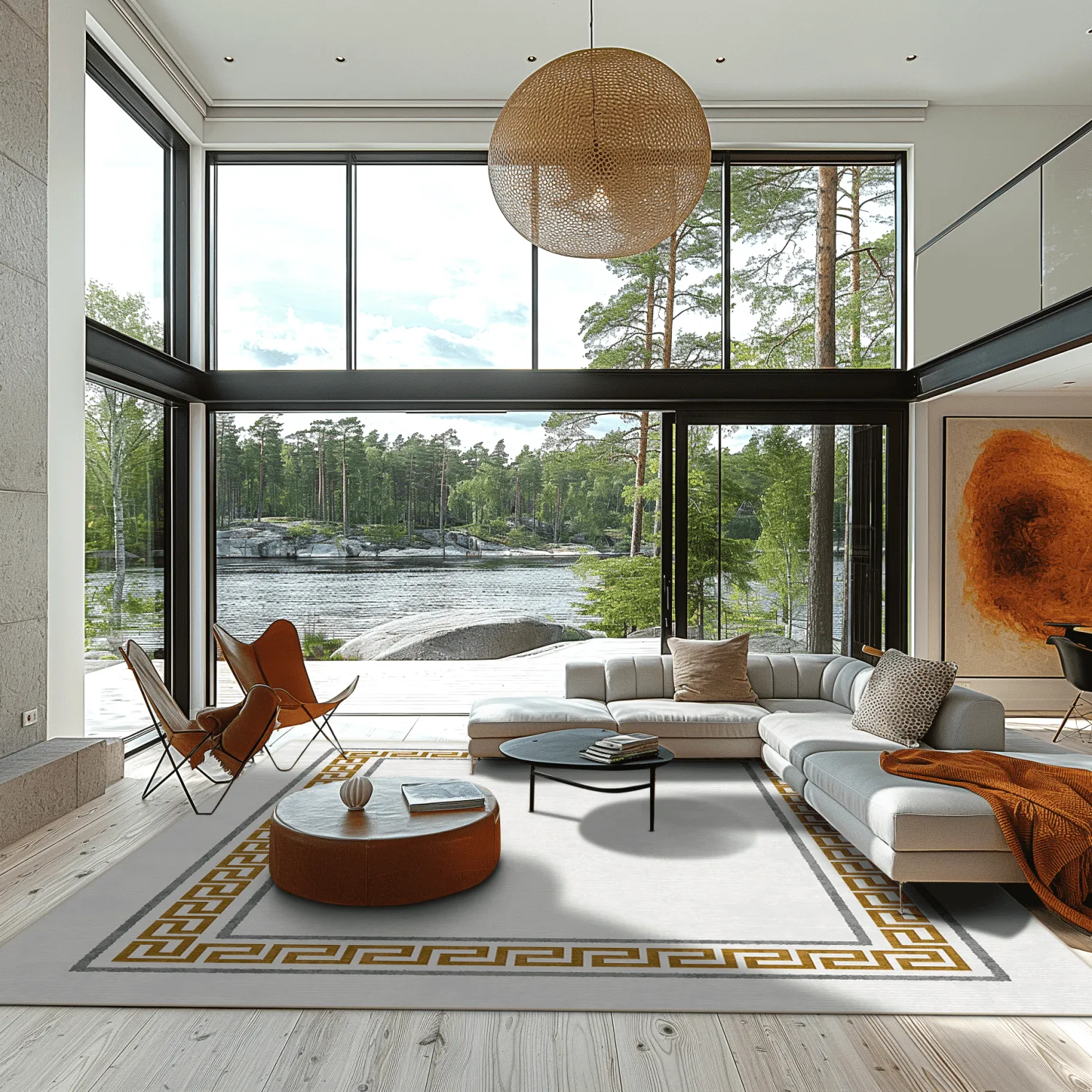 Wilton-tæppe - Egiali (grå)