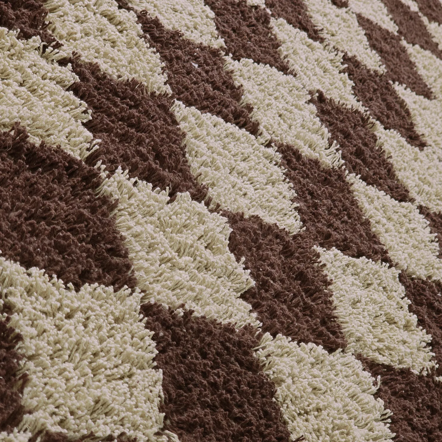 Ryatæpper - Elsey Natural Cotton Shaggy (beige/brun)