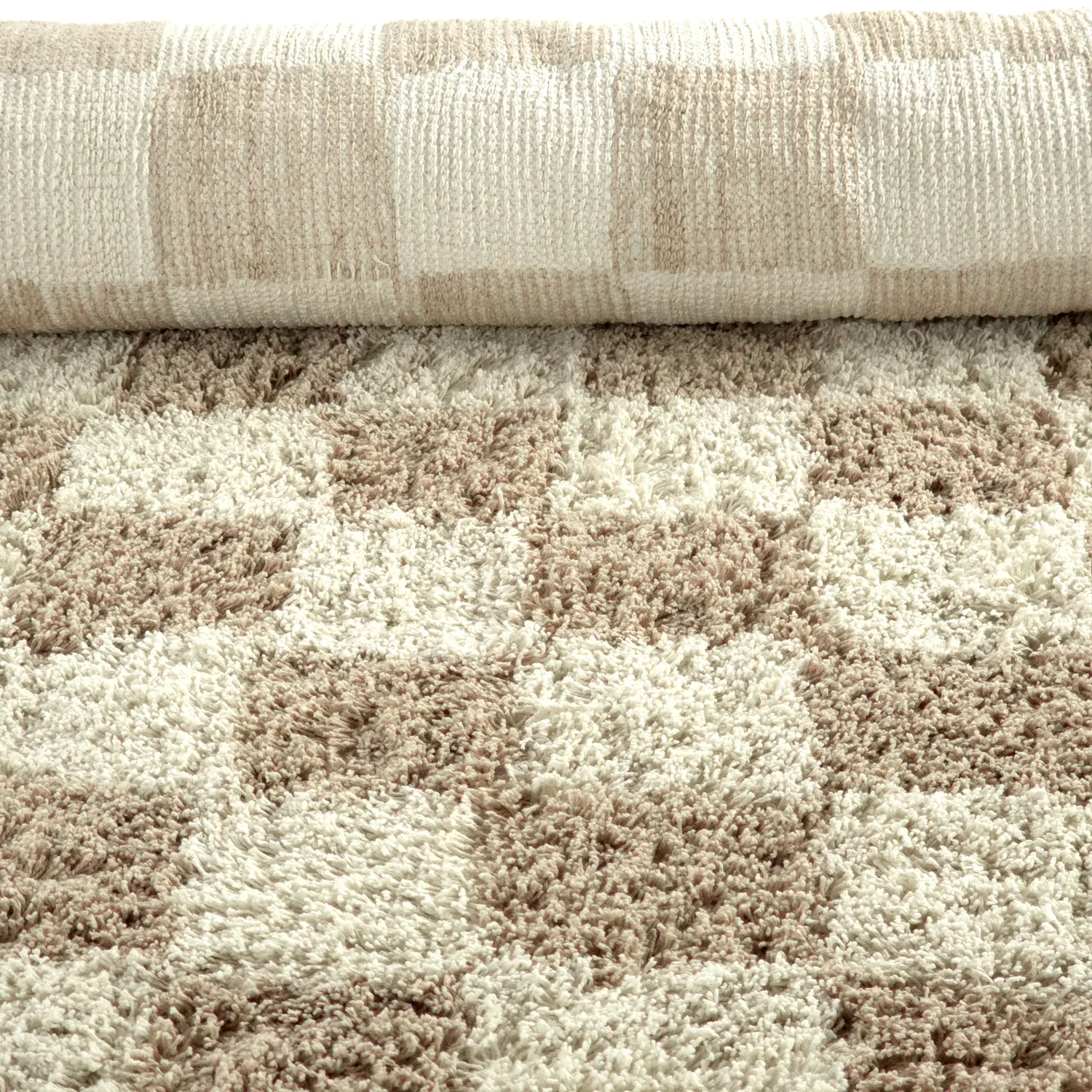 Ryatæpper - Elsey Natural Cotton Shaggy (fløde/sand)