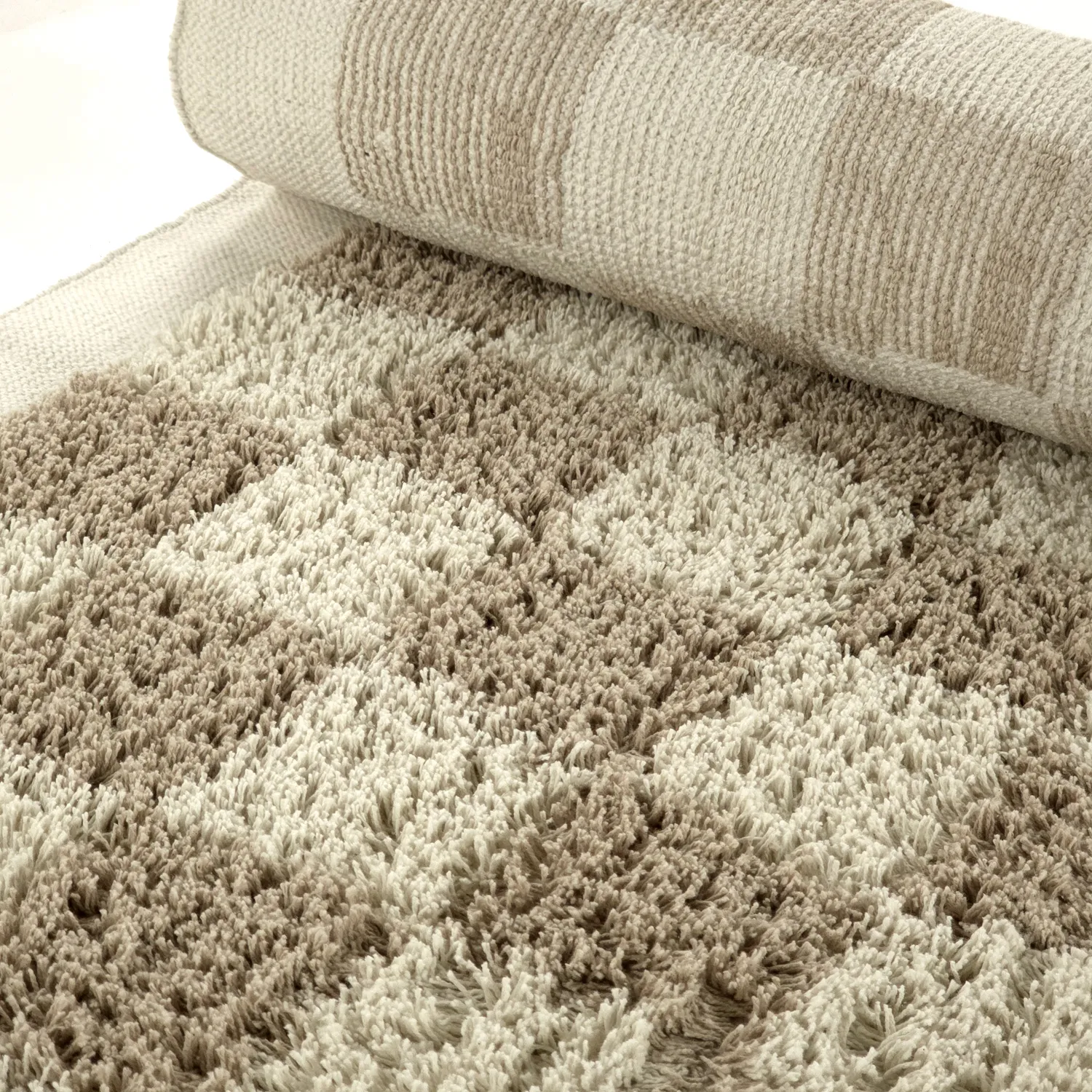 Ryatæpper - Elsey Natural Cotton Shaggy (fløde/sand)