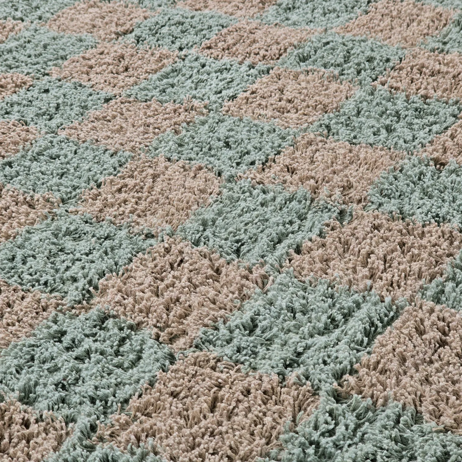 Ryatæpper - Elsey Natural Cotton Shaggy (grå/pink)