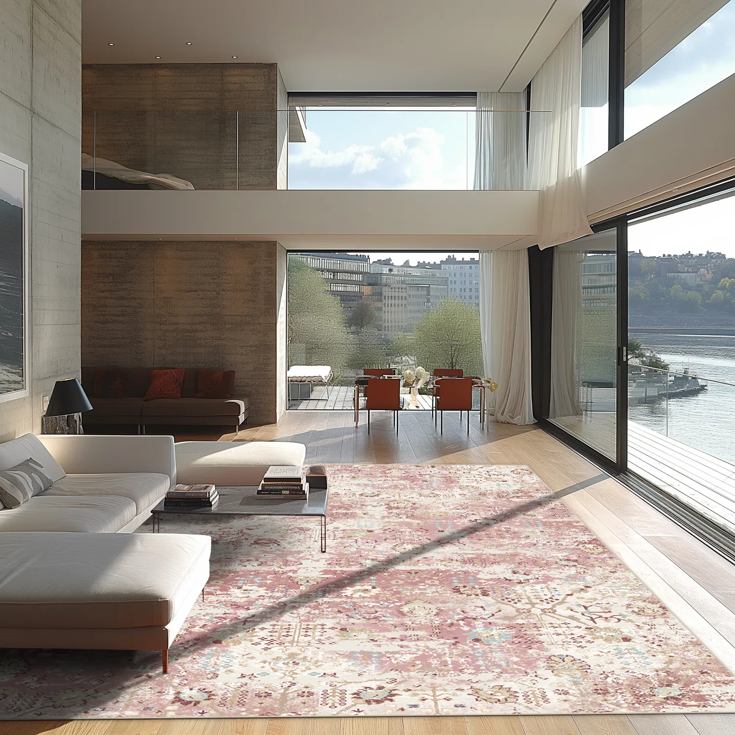 Wilton-tæppe - Enfidha (lyserød)