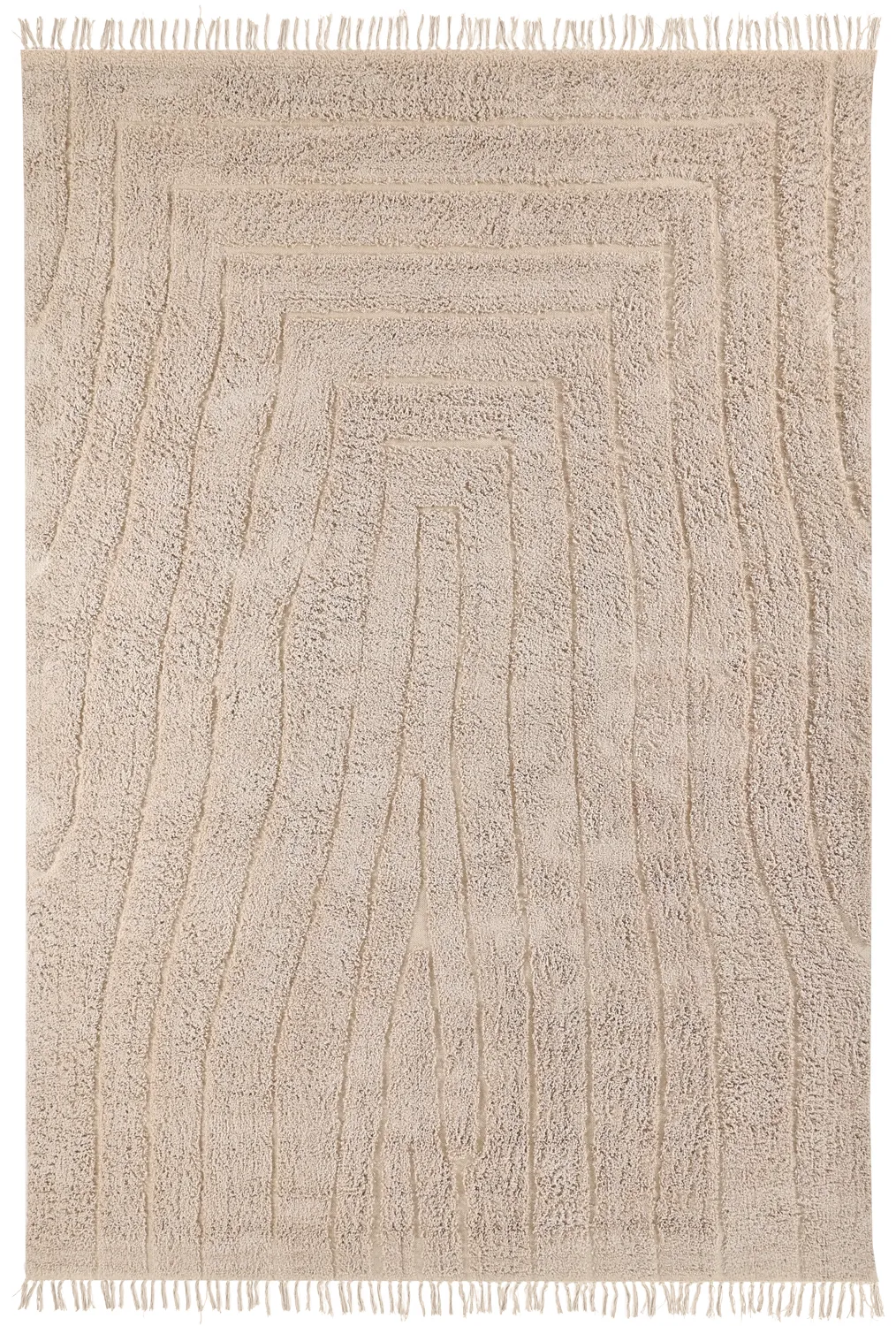 Ryatæpper - Farley Natural Cotton Shaggy (beige)