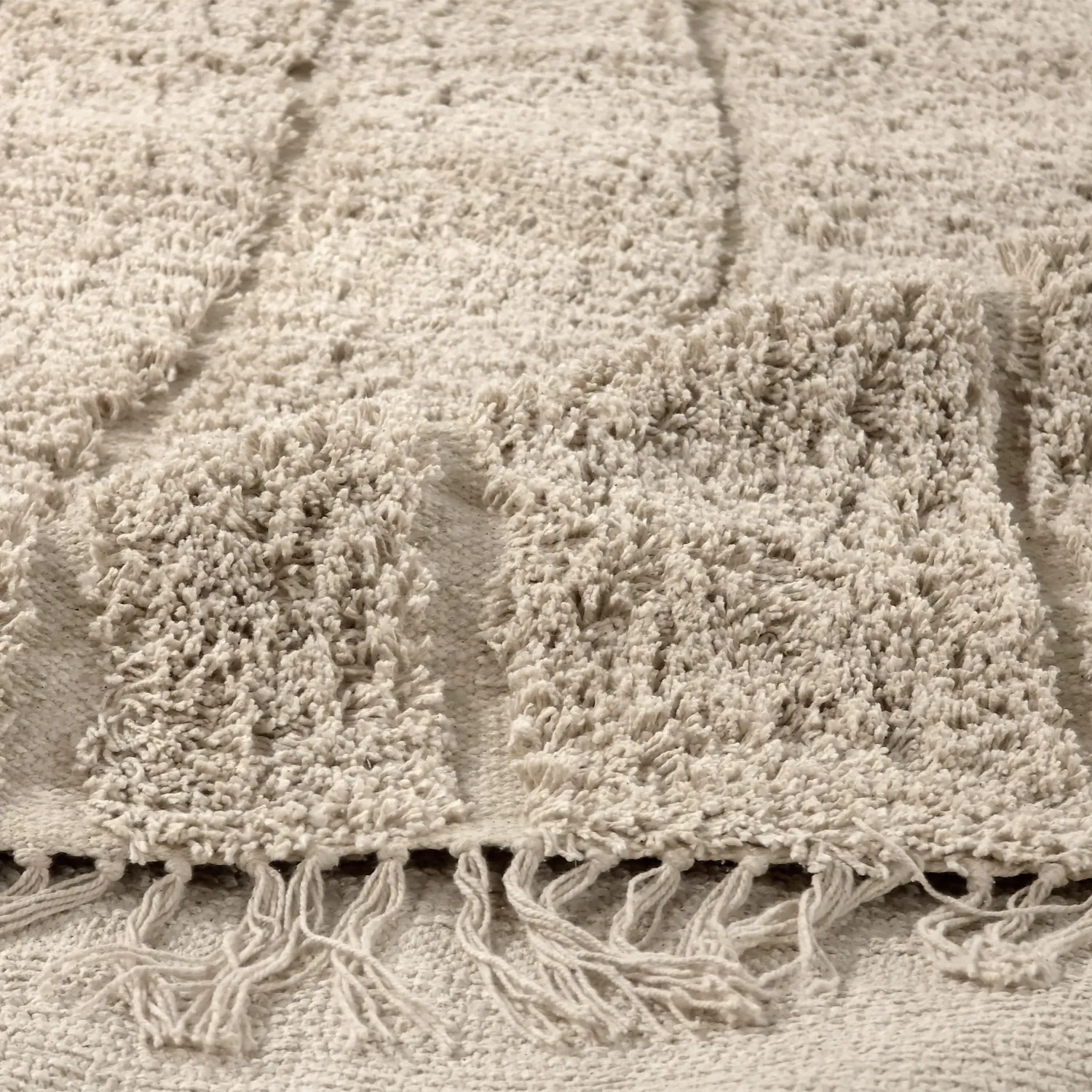 Ryatæpper - Farley Natural Cotton Shaggy (beige)