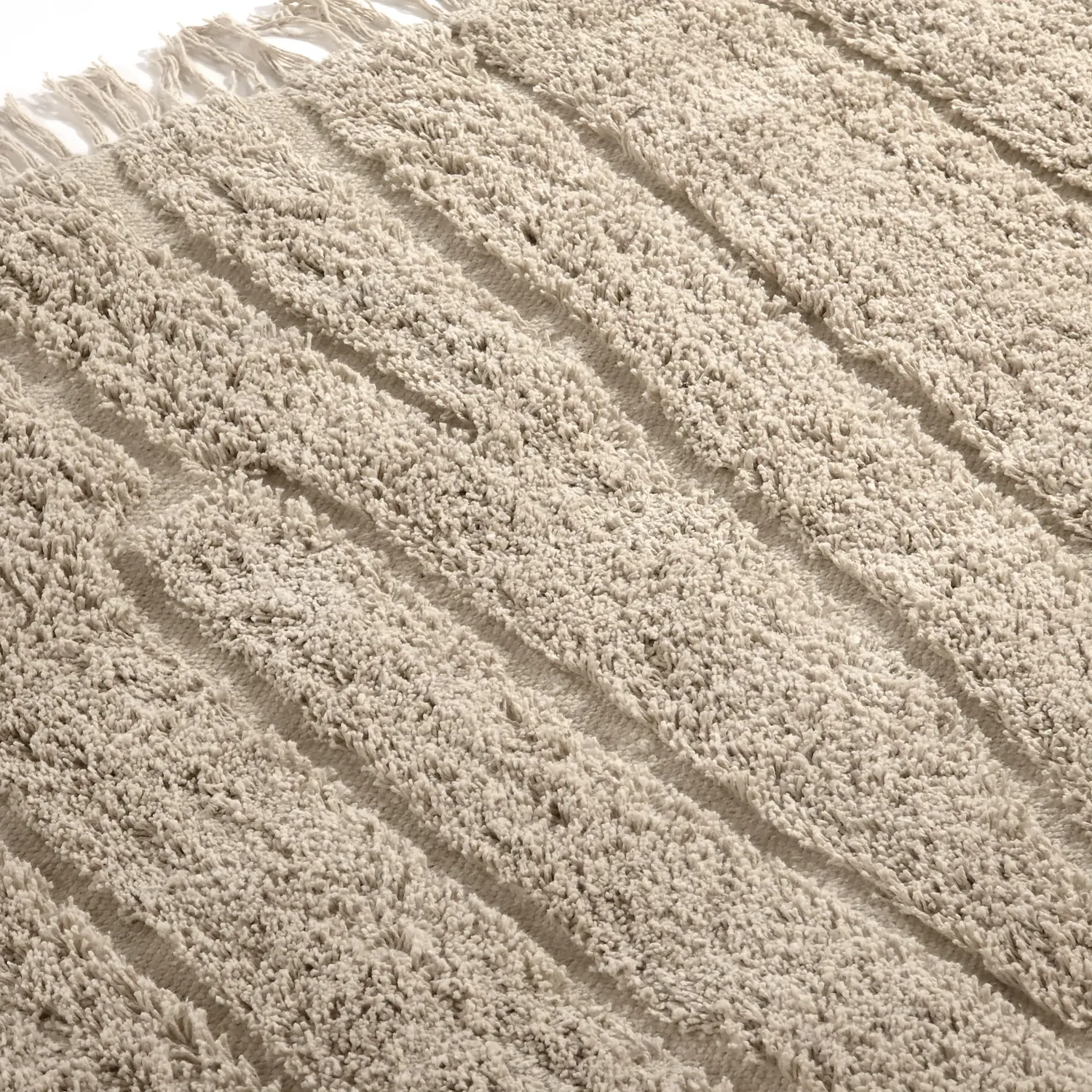 Ryatæpper - Farley Natural Cotton Shaggy (beige)