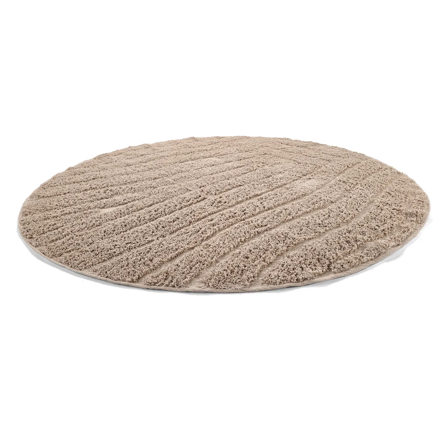 Runde tæpper - Farley Natural Cotton Shaggy (beige)