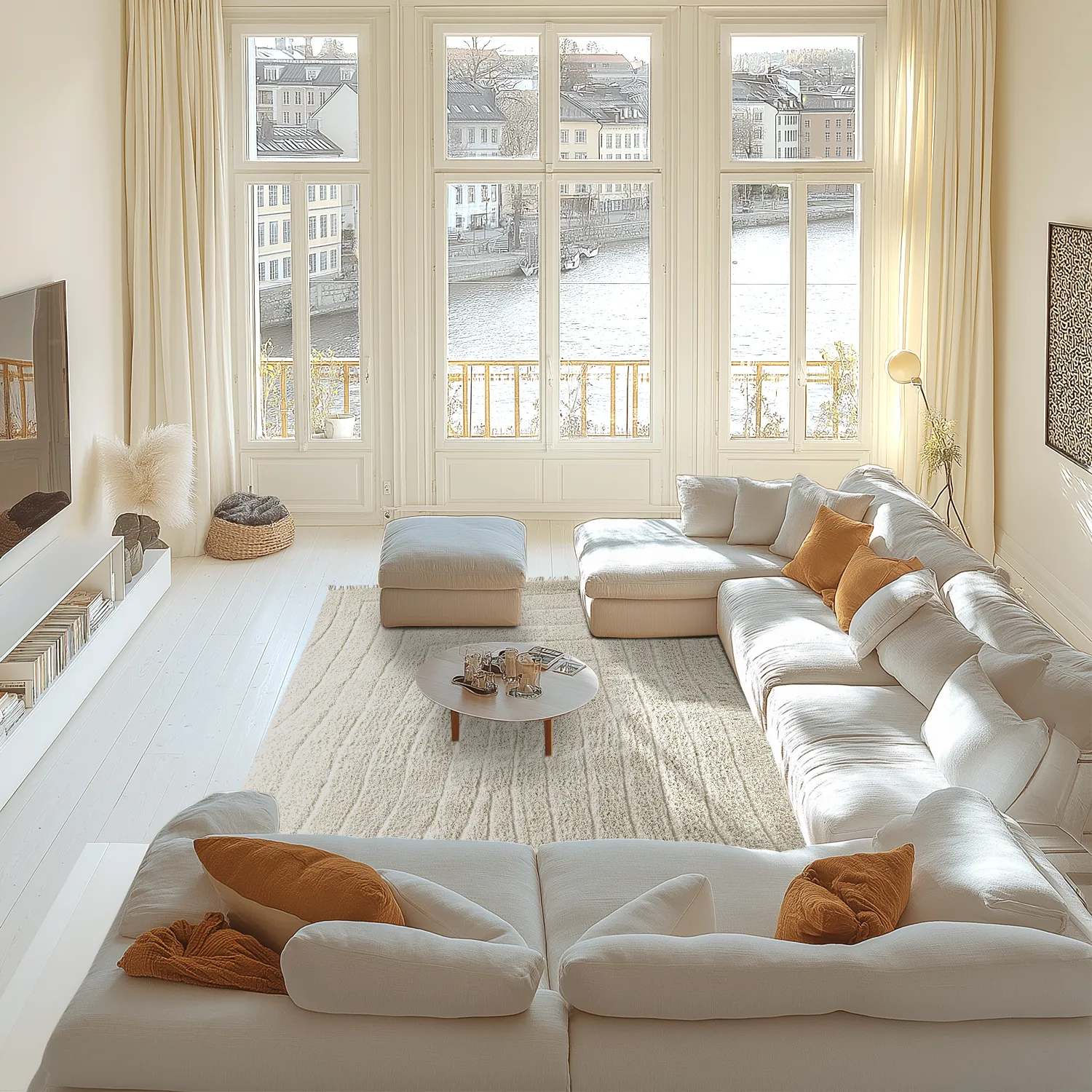 Ryatæpper - Farley Natural Cotton Shaggy (off-white)