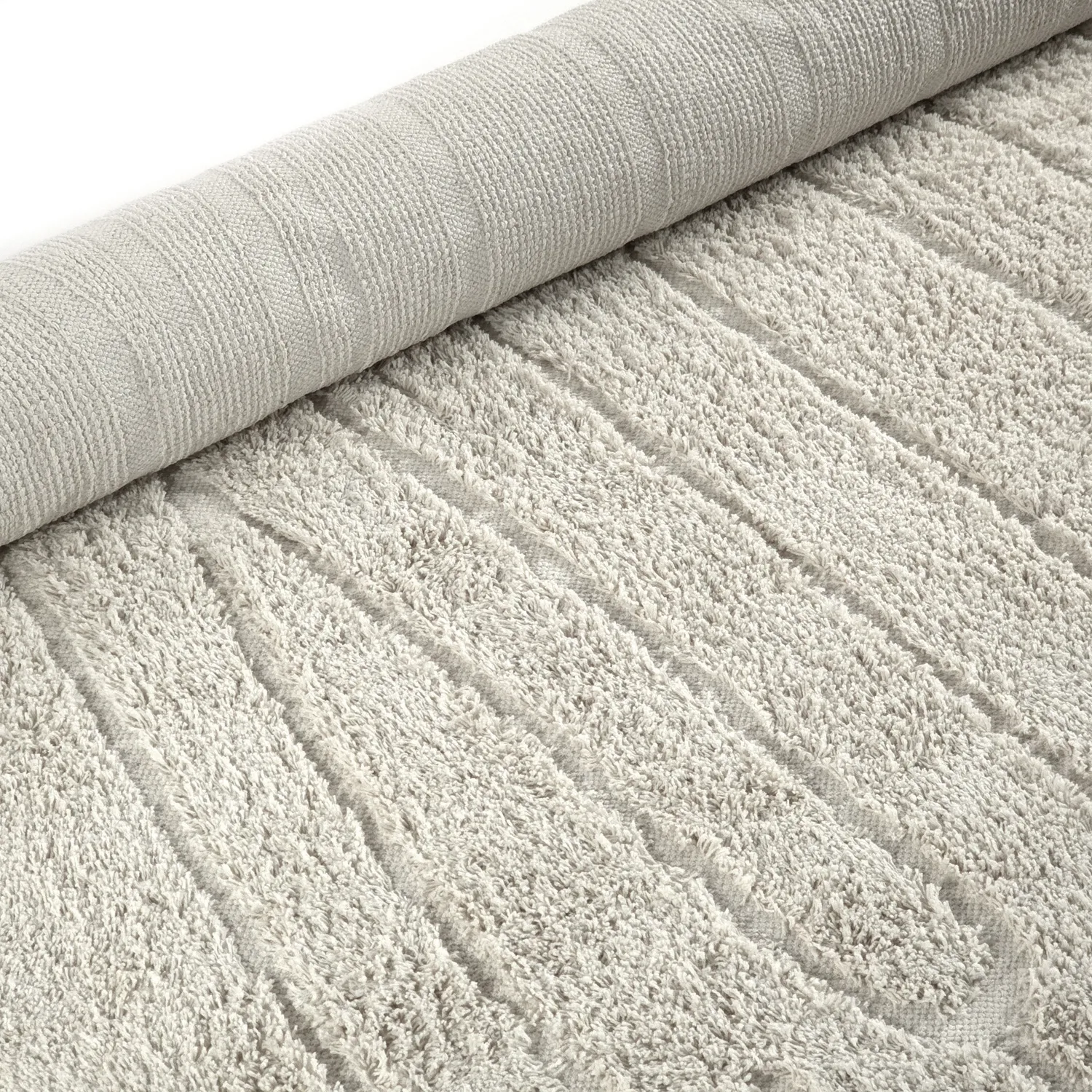 Ryatæpper - Farley Natural Cotton Shaggy (off-white)