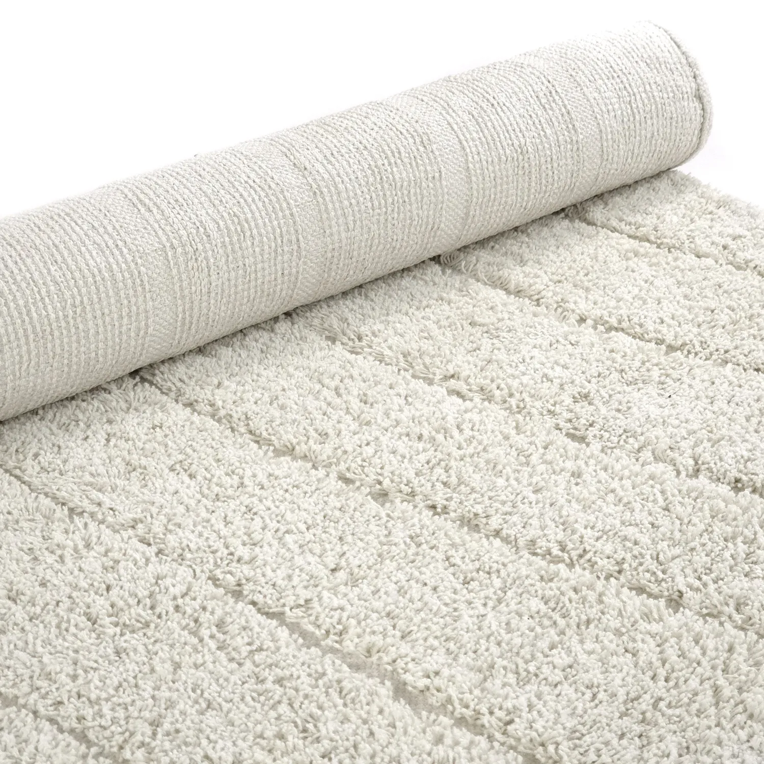 Runde tæpper - Farley Natural Cotton Shaggy (off-white)