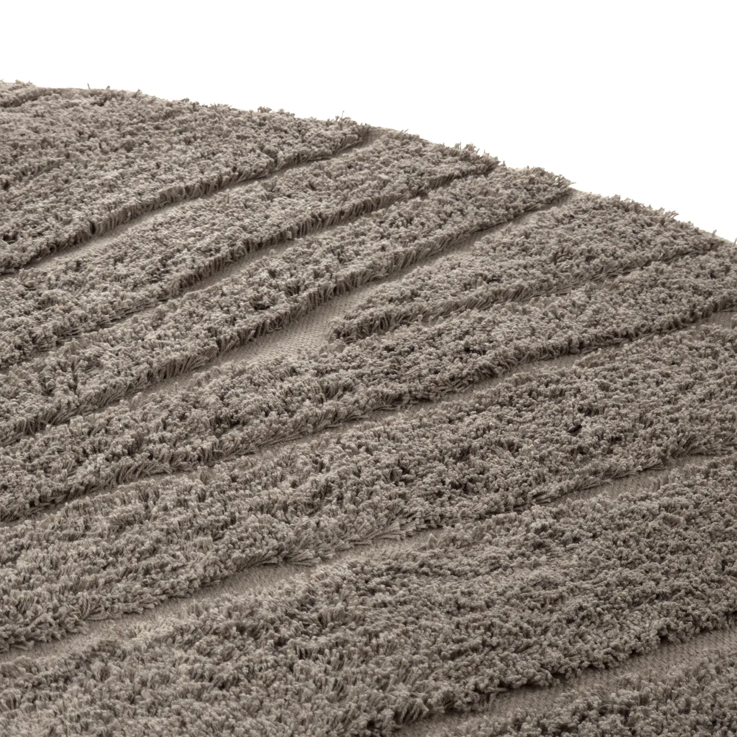 Runde tæpper - Farley Natural Cotton Shaggy (taupe)