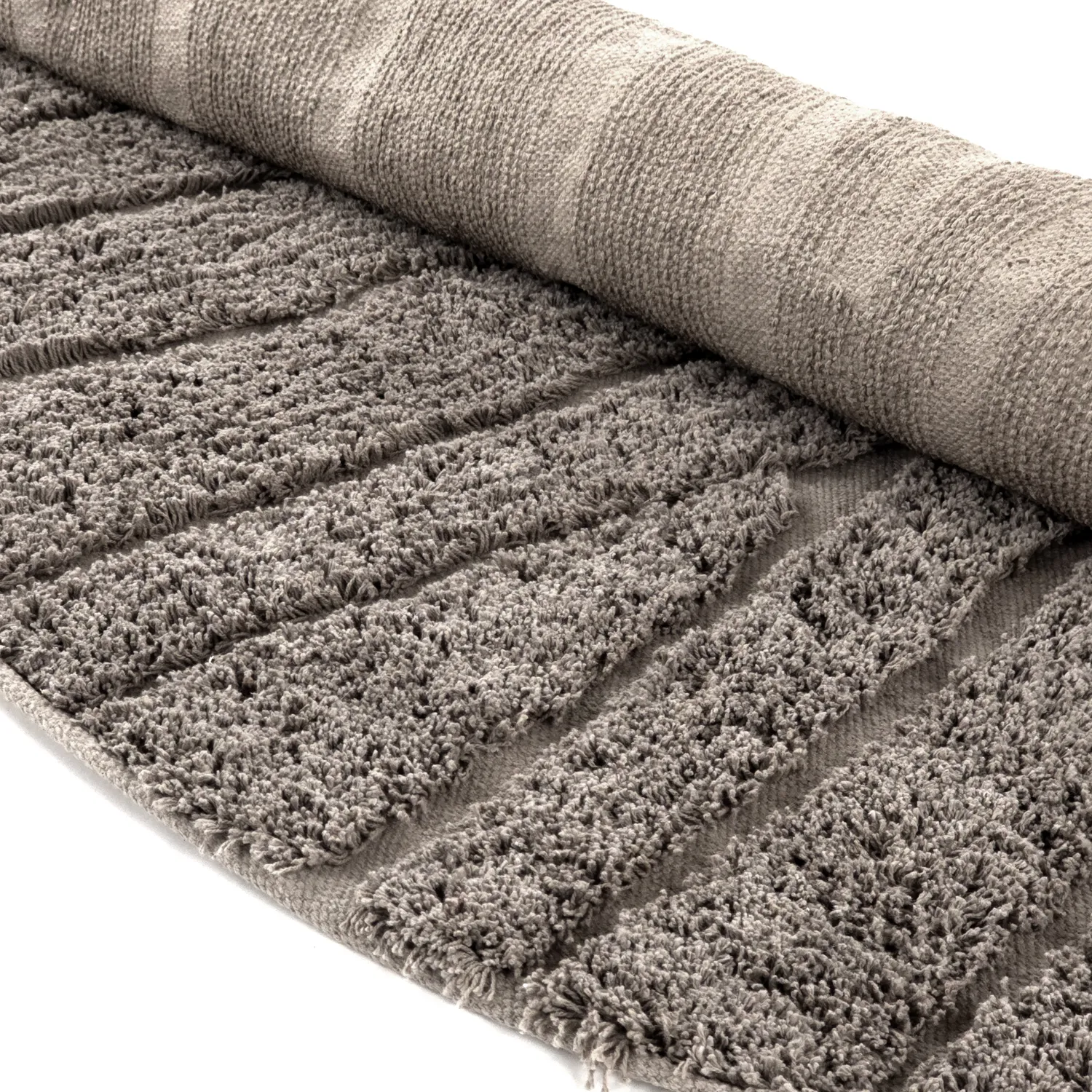 Runde tæpper - Farley Natural Cotton Shaggy (taupe)