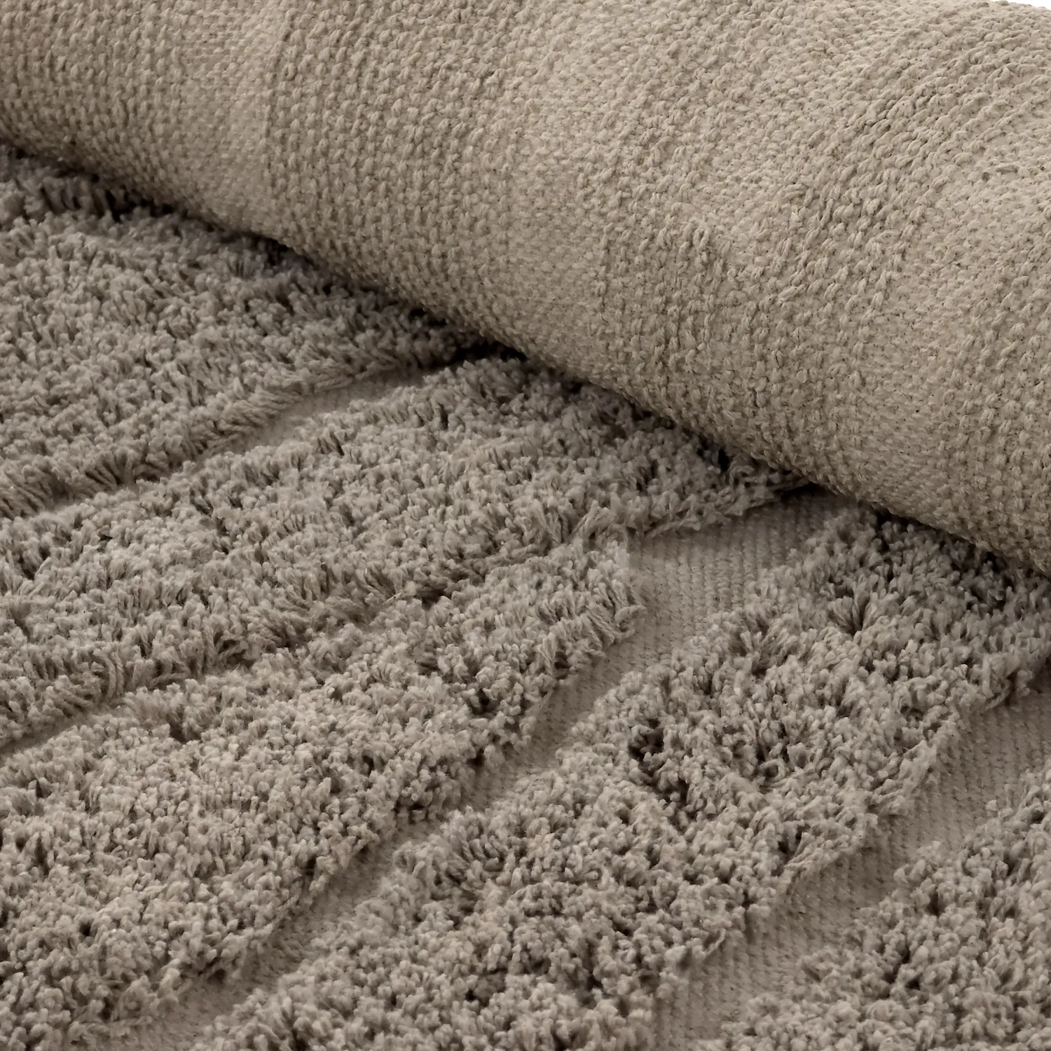 Runde tæpper - Farley Natural Cotton Shaggy (taupe)