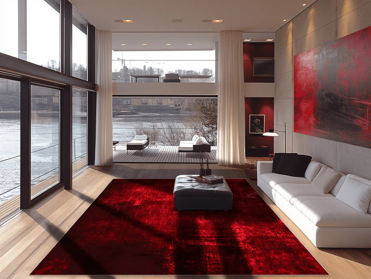 Wilton-tæppe - Frome (rød)