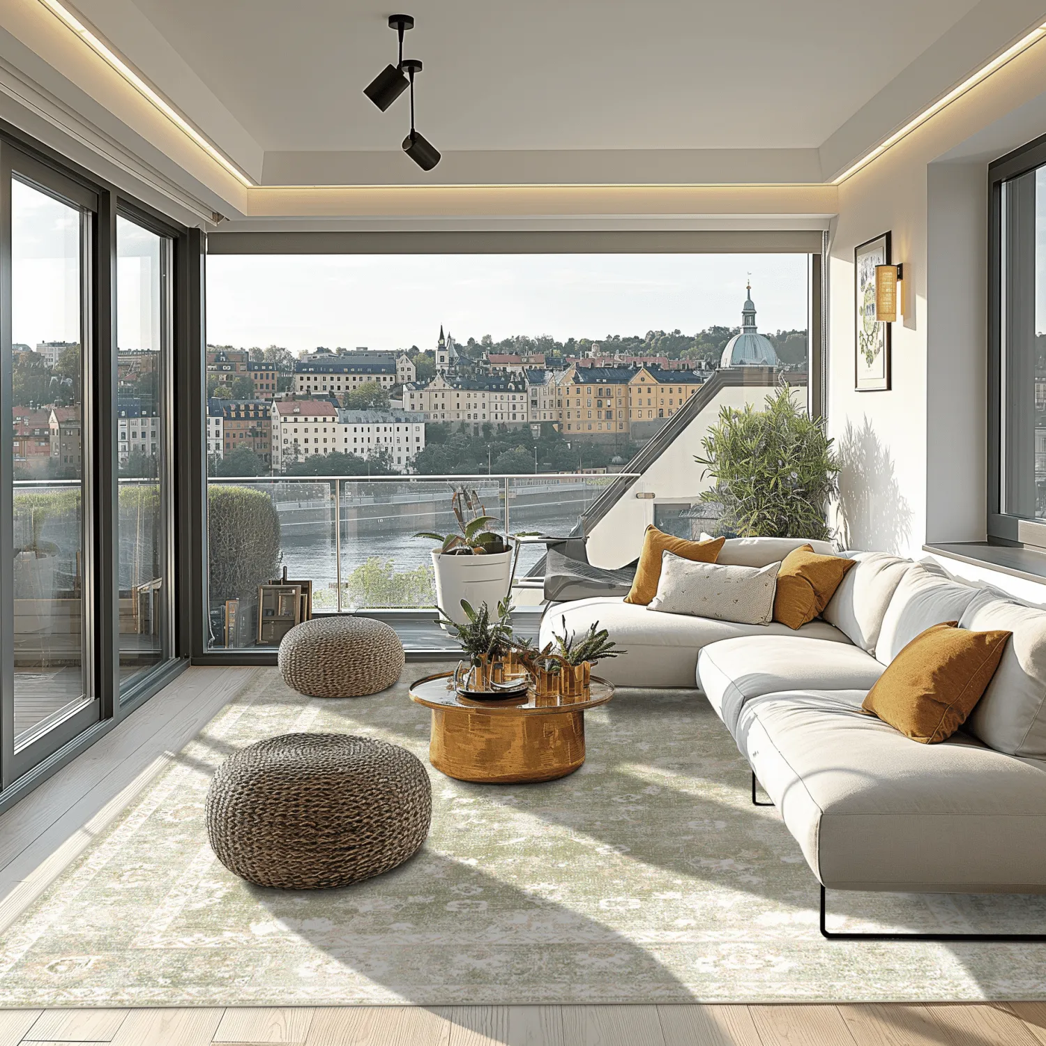 Wilton-tæppe - Gombalia (lysegrøn)