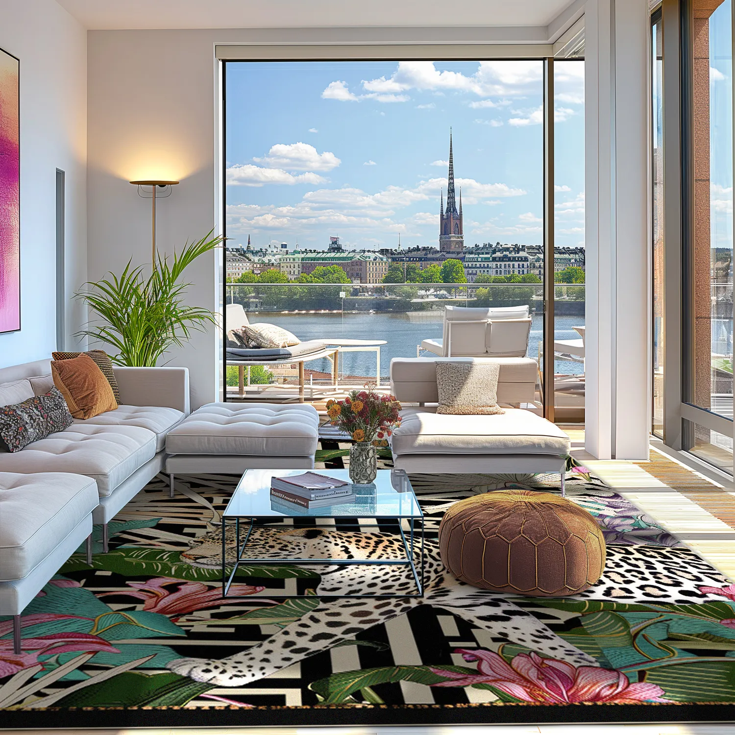 Wilton-tæppe - Panthera (flerfarvet)