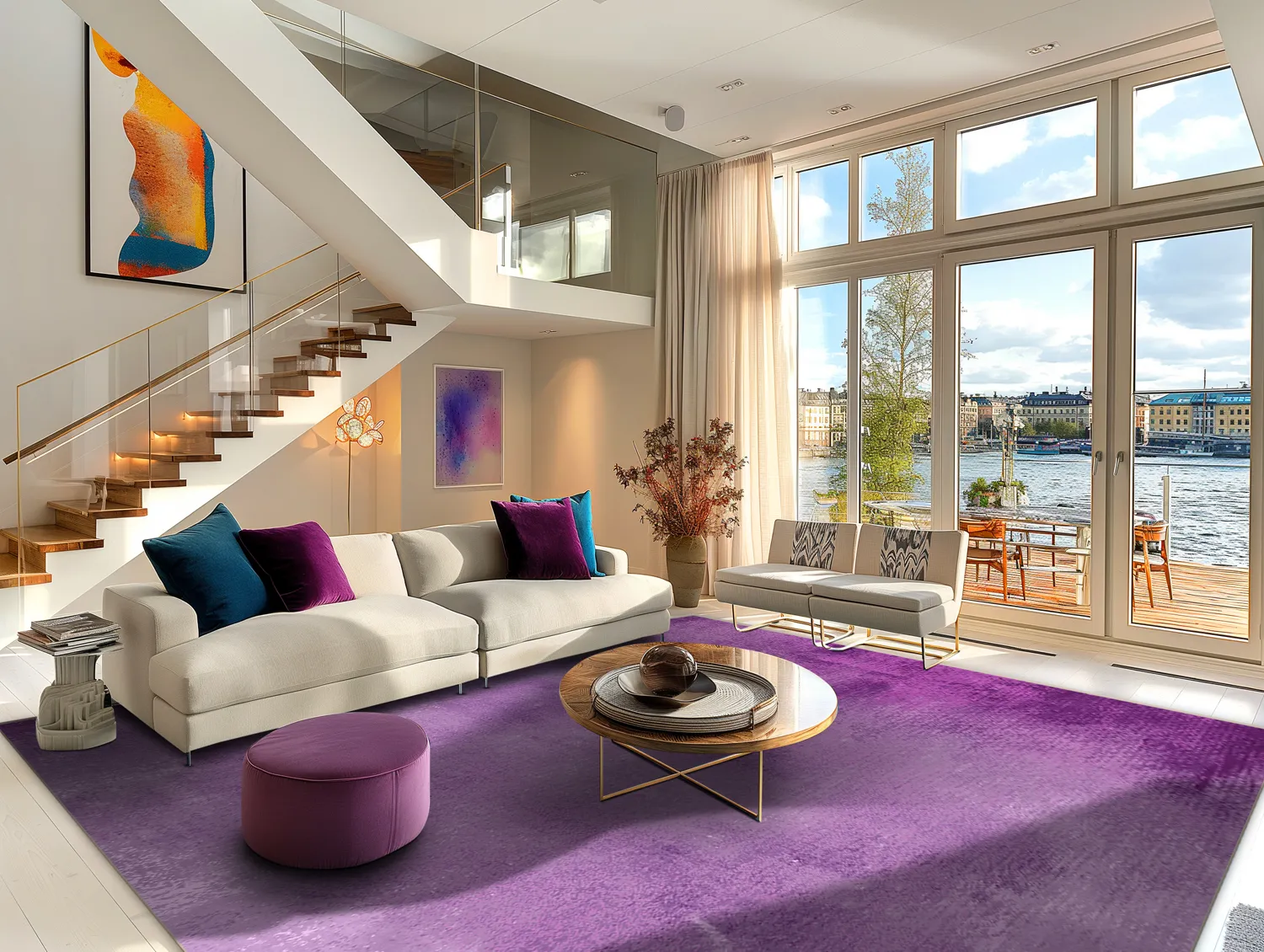 Wilton-tæppe - Guillos (lilla)