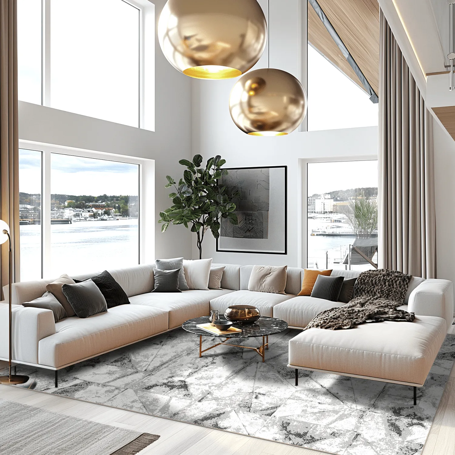 Wilton-tæppe - Hakari (grå)