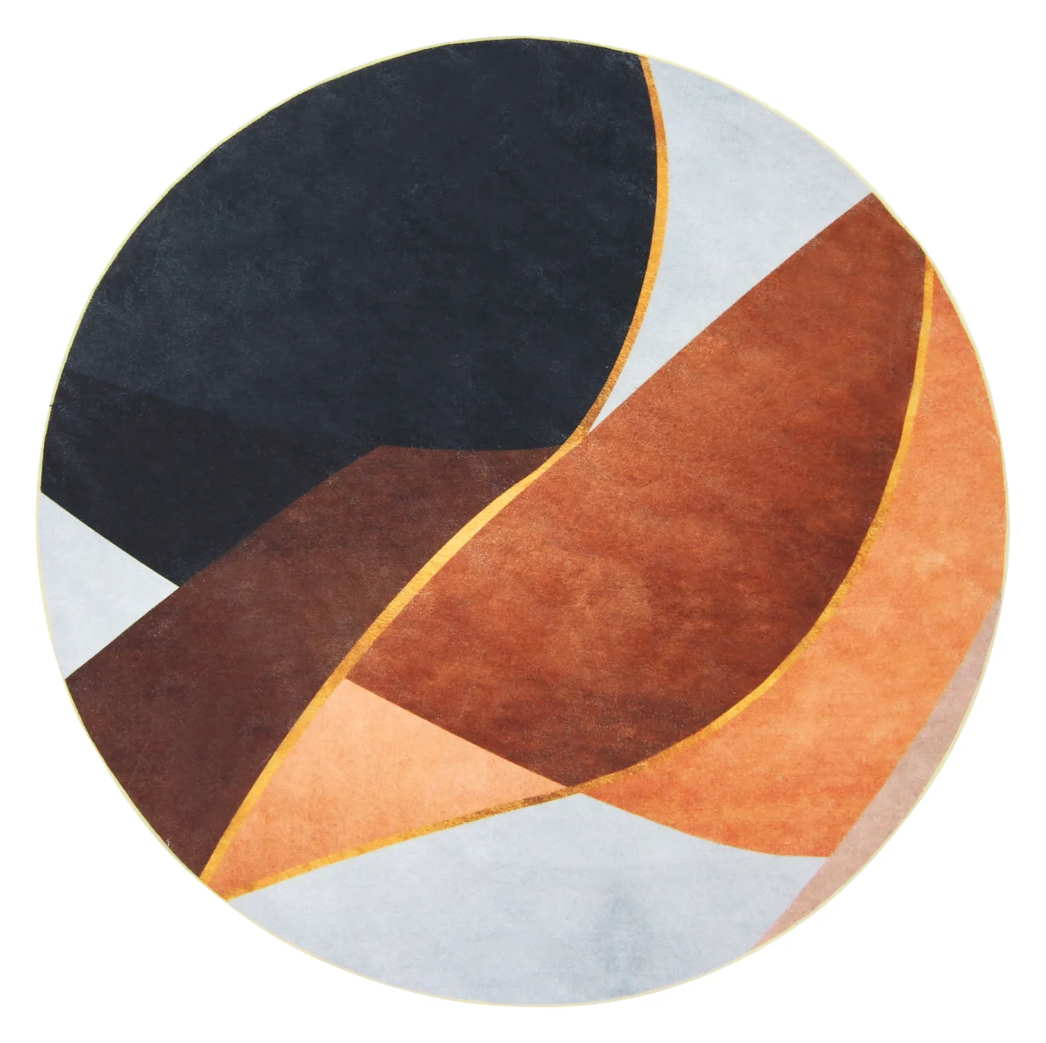 Runde tæpper - Hazel (orange/multi)