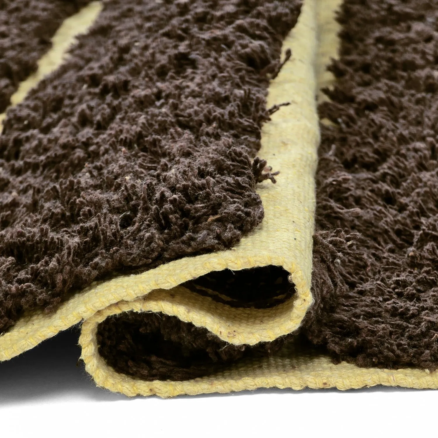Ryatæpper - Ikara Natural Cotton Shaggy (brun)
