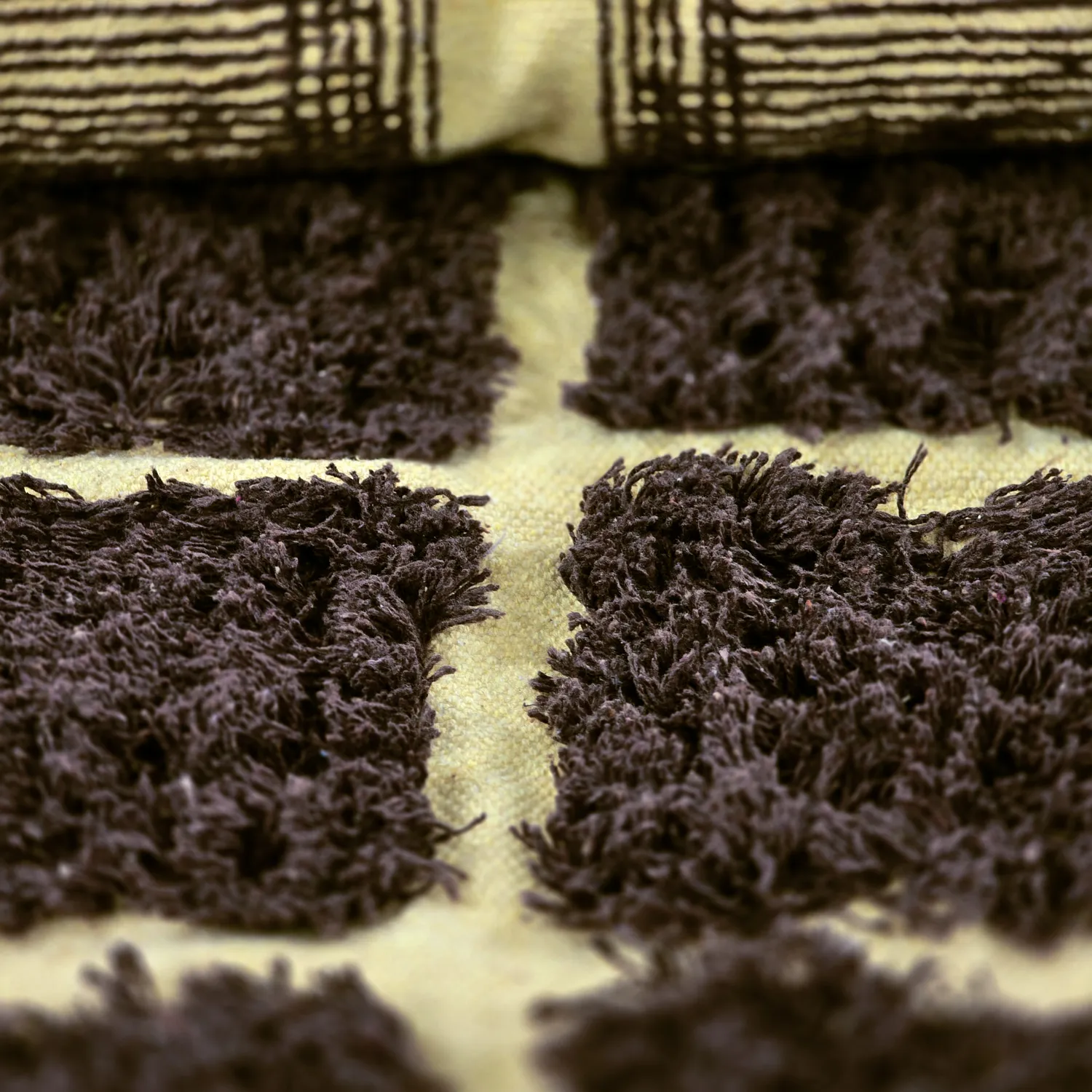 Ryatæpper - Ikara Natural Cotton Shaggy (brun)