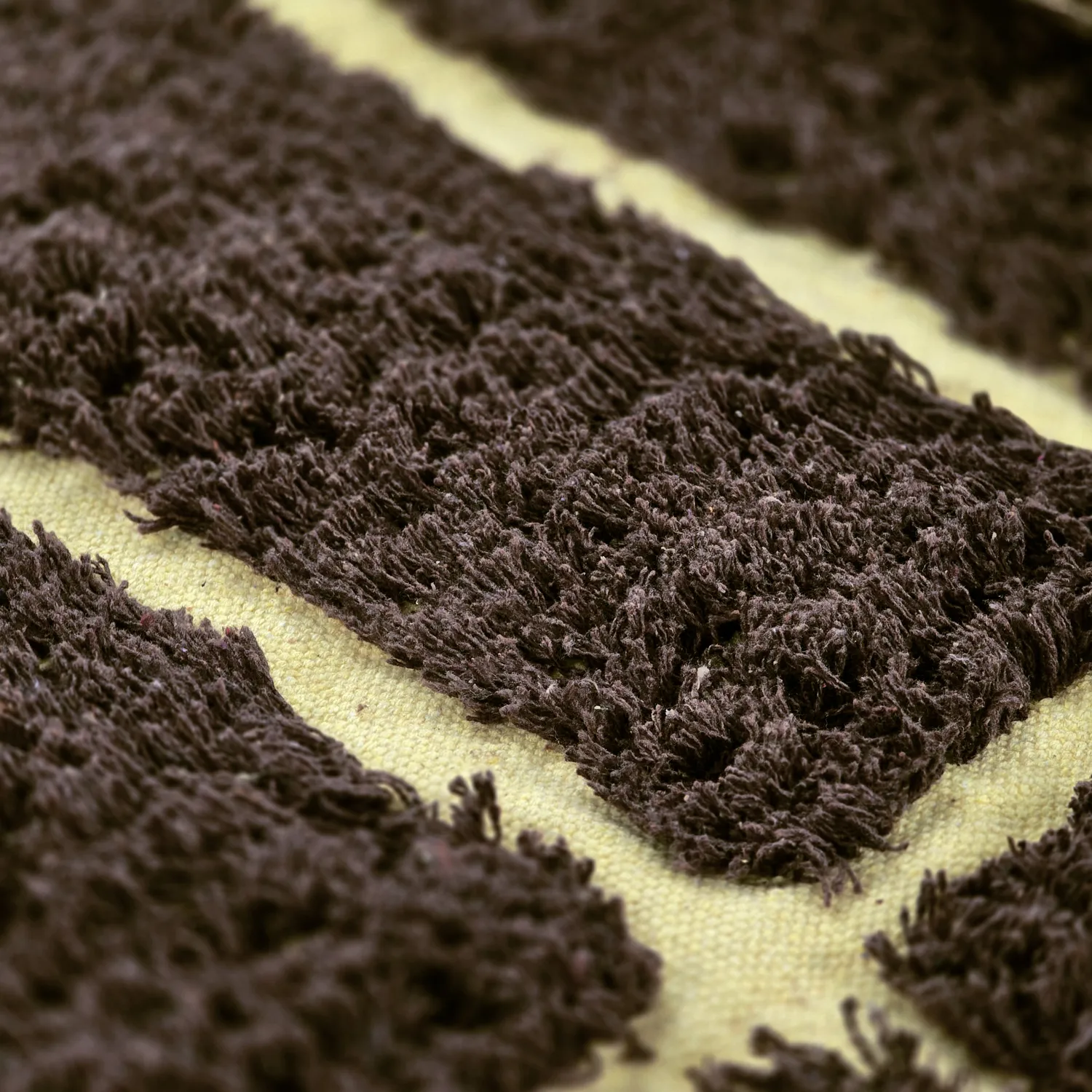 Ryatæpper - Ikara Natural Cotton Shaggy (brun)